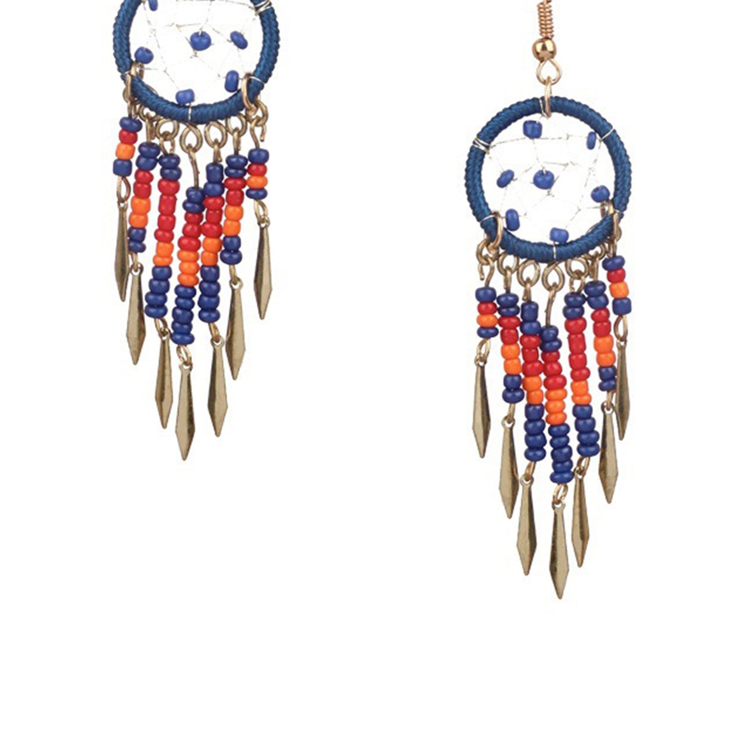 Dreamcatcher Tassel Alloy Earrings E6533
