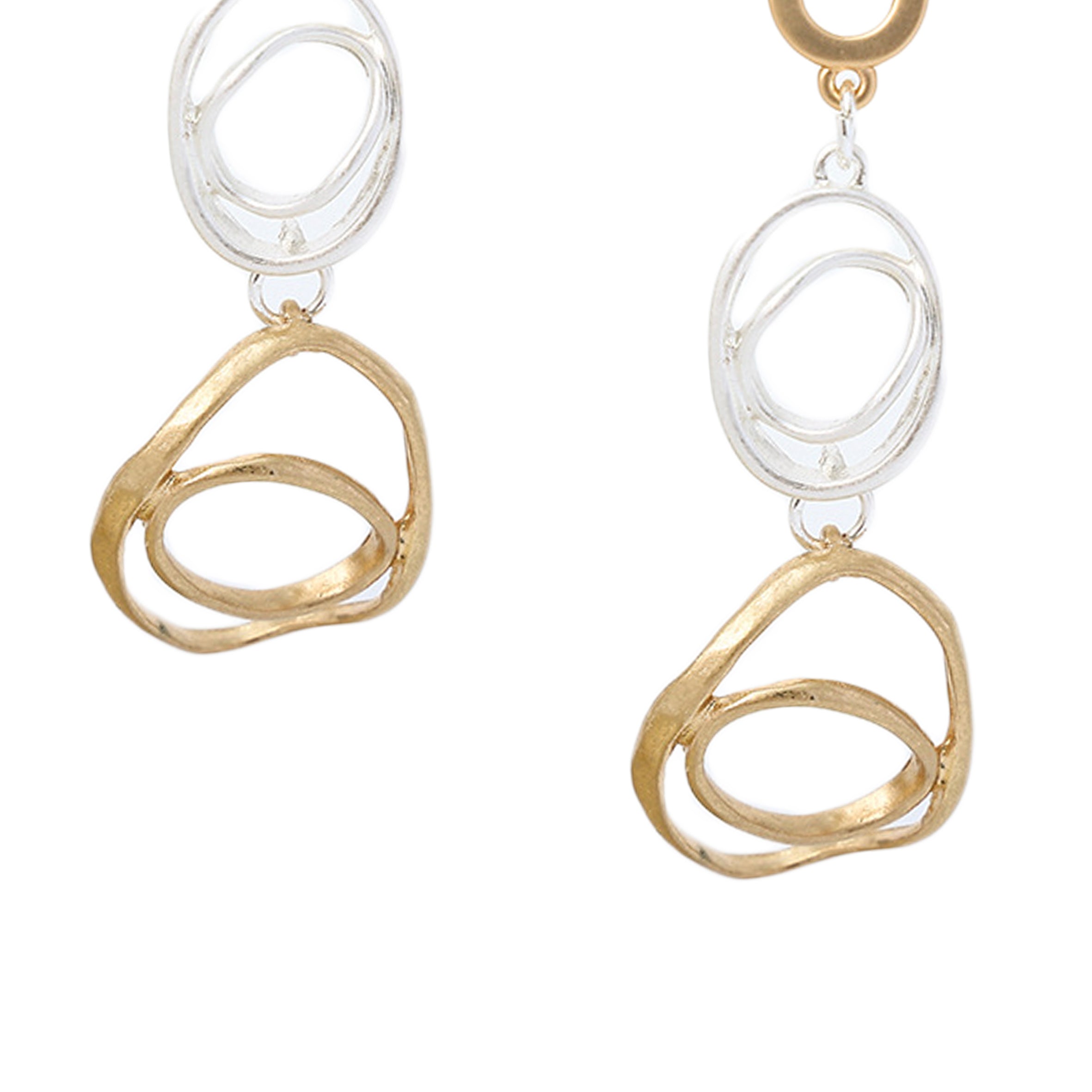 Pendientes de aleación con forma de aro circular E6603