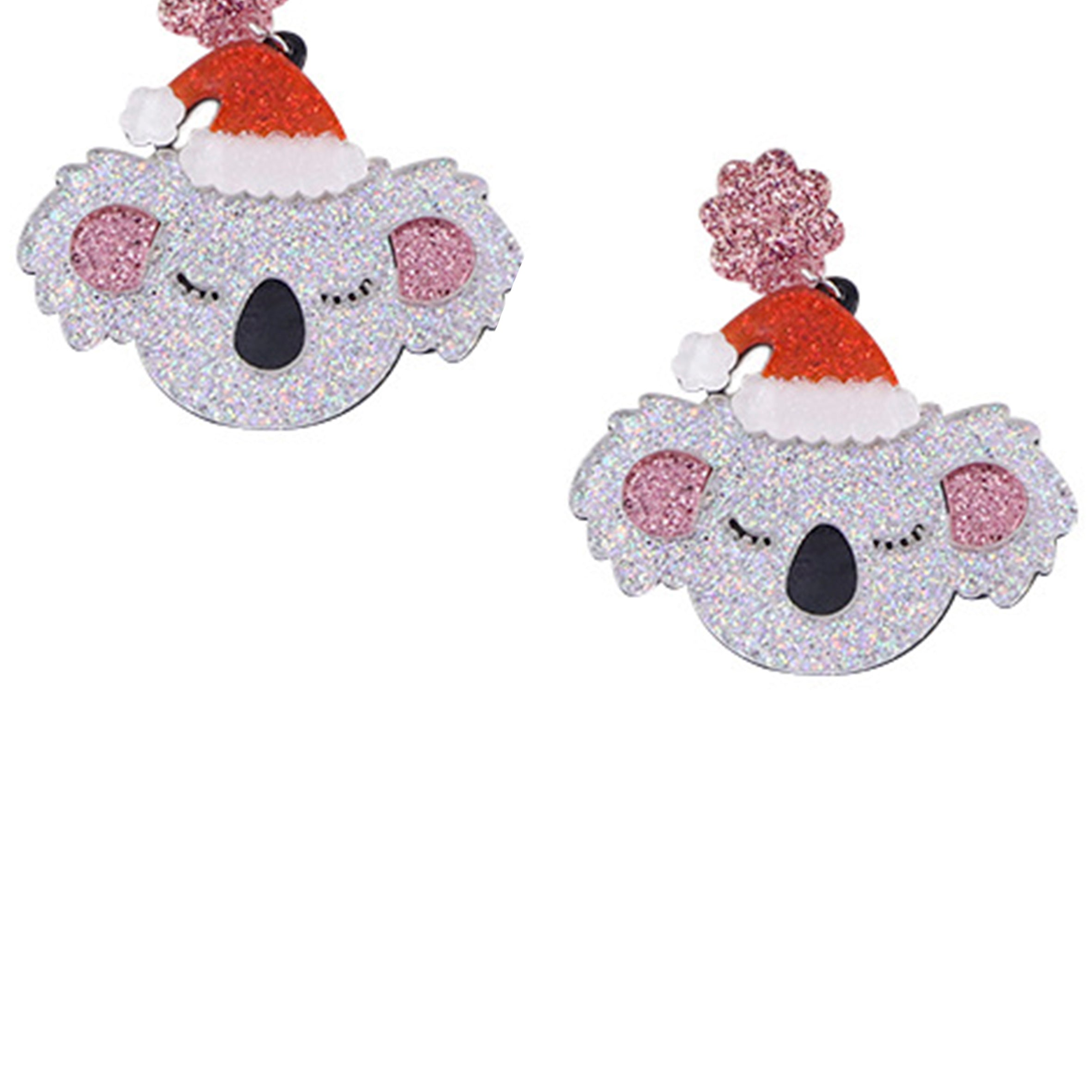 Christmas Koala Acrylic Earrings E6671