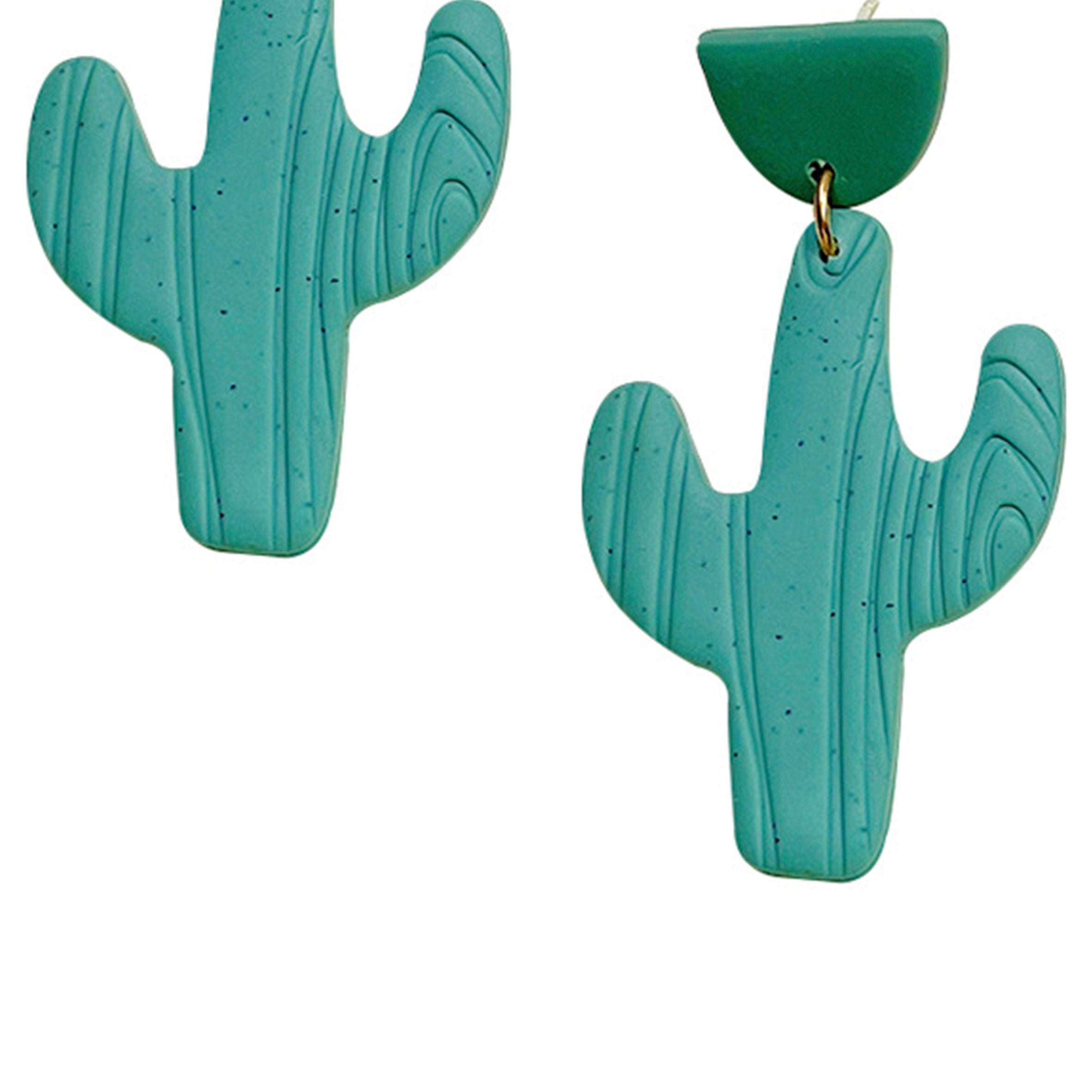 Cactus Polymer Clay Earrings E6973