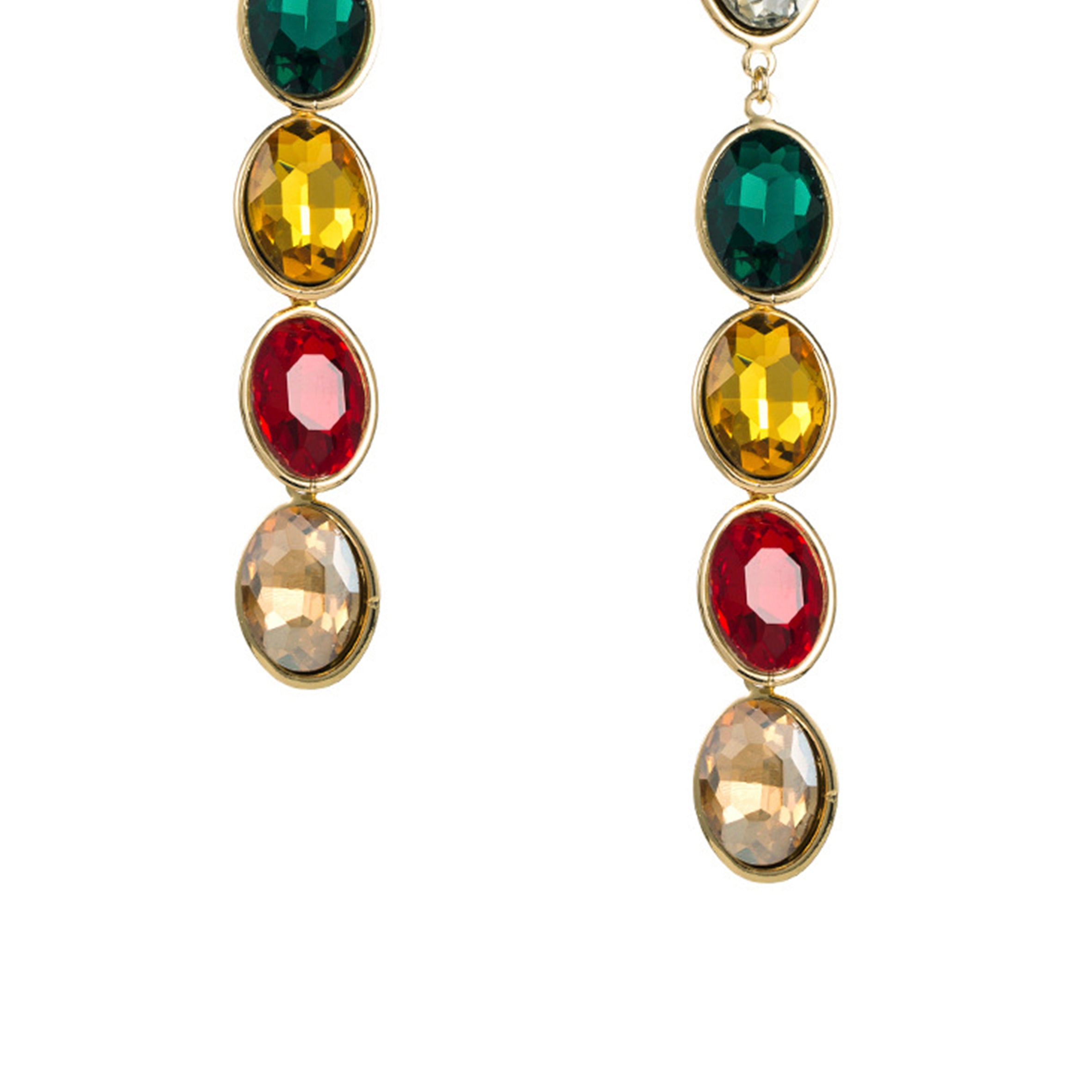 Pendientes de cadena con taladro de vidrio E7090