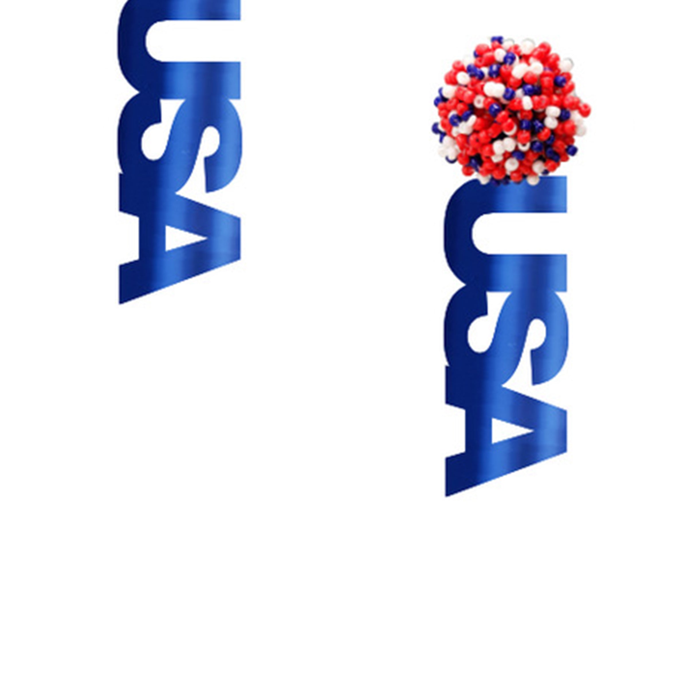 Pendientes de cuentas acrílicas de EE. UU. E7501