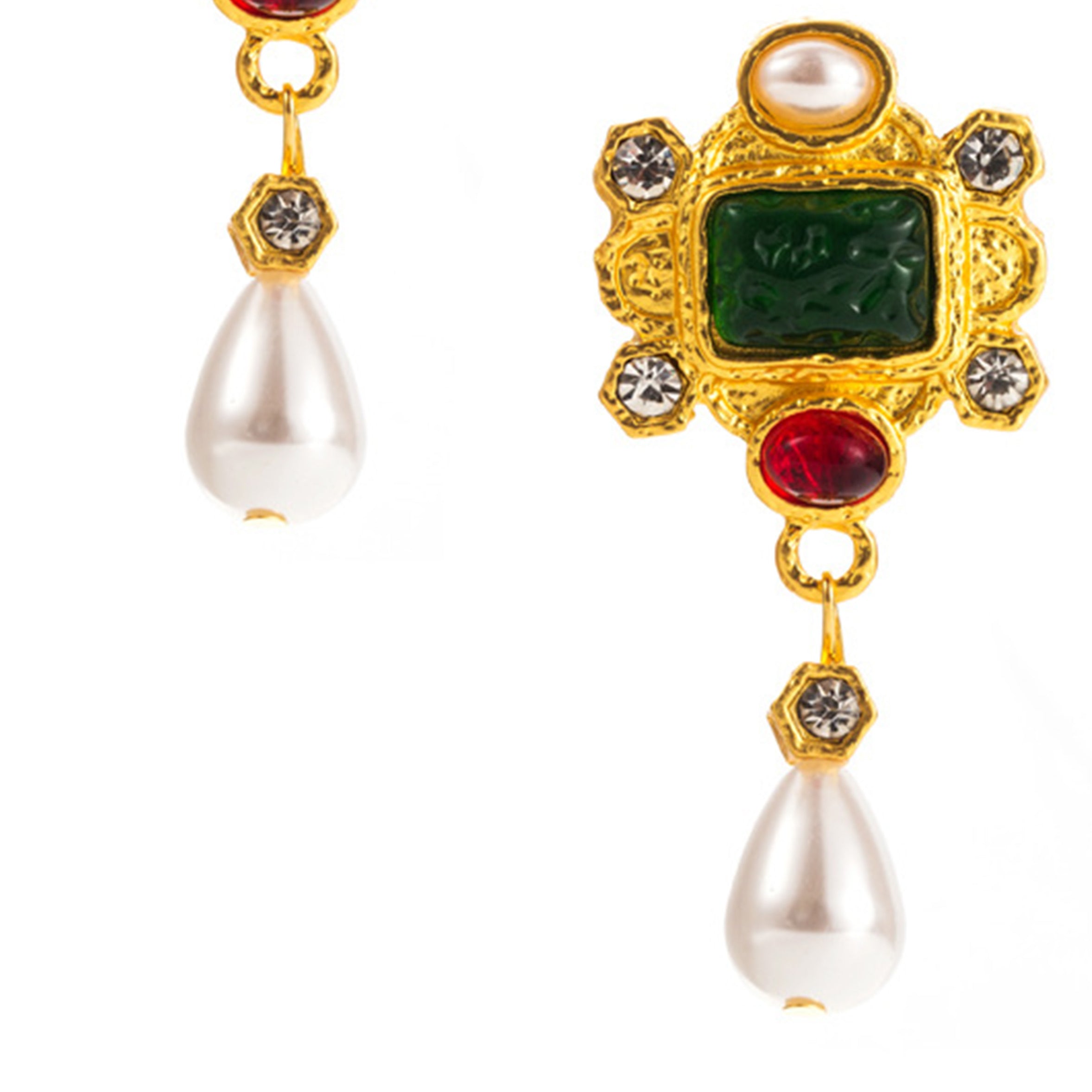 Baroque Teardrop Pearl Earrings E7577