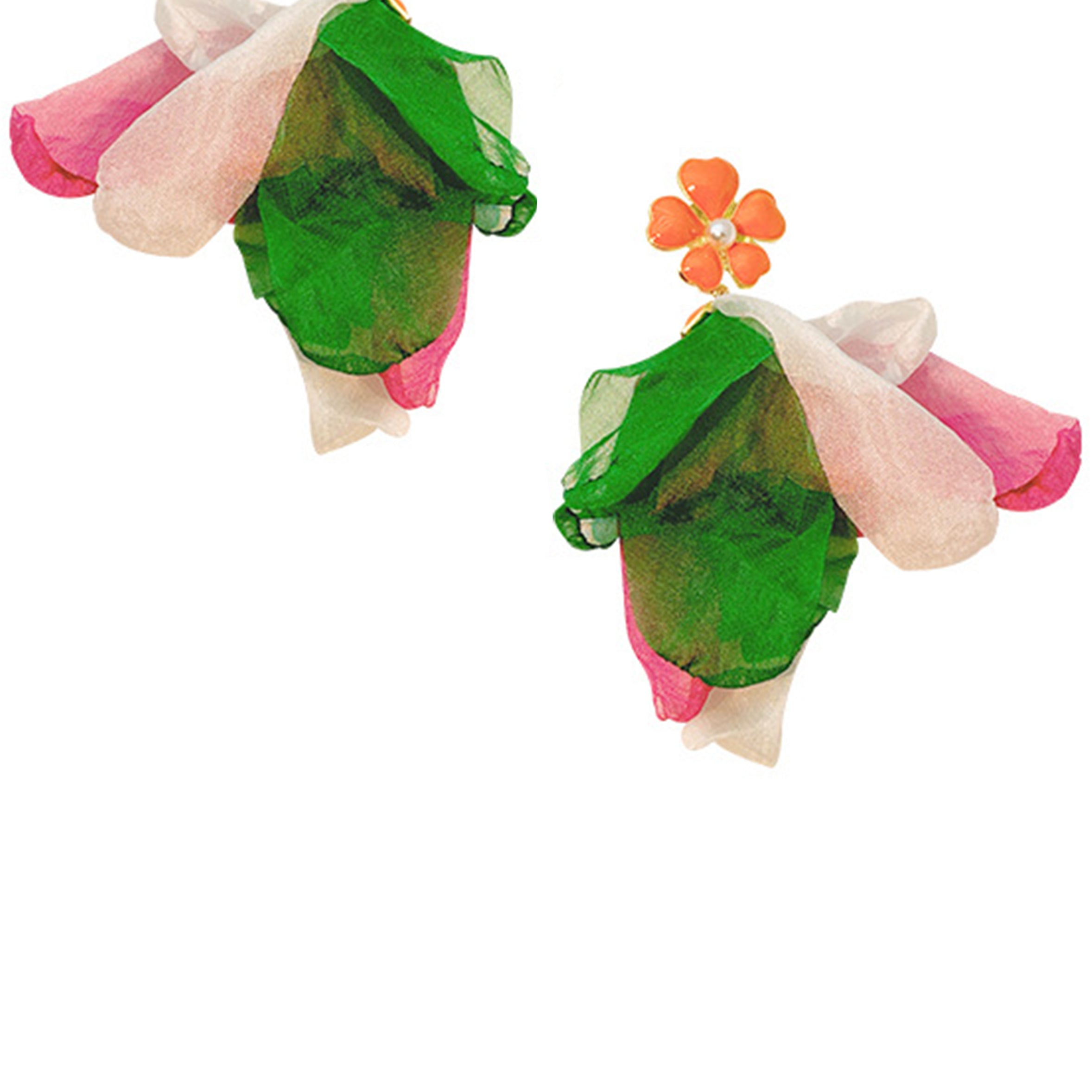 Floral Gauze Earrings E7604