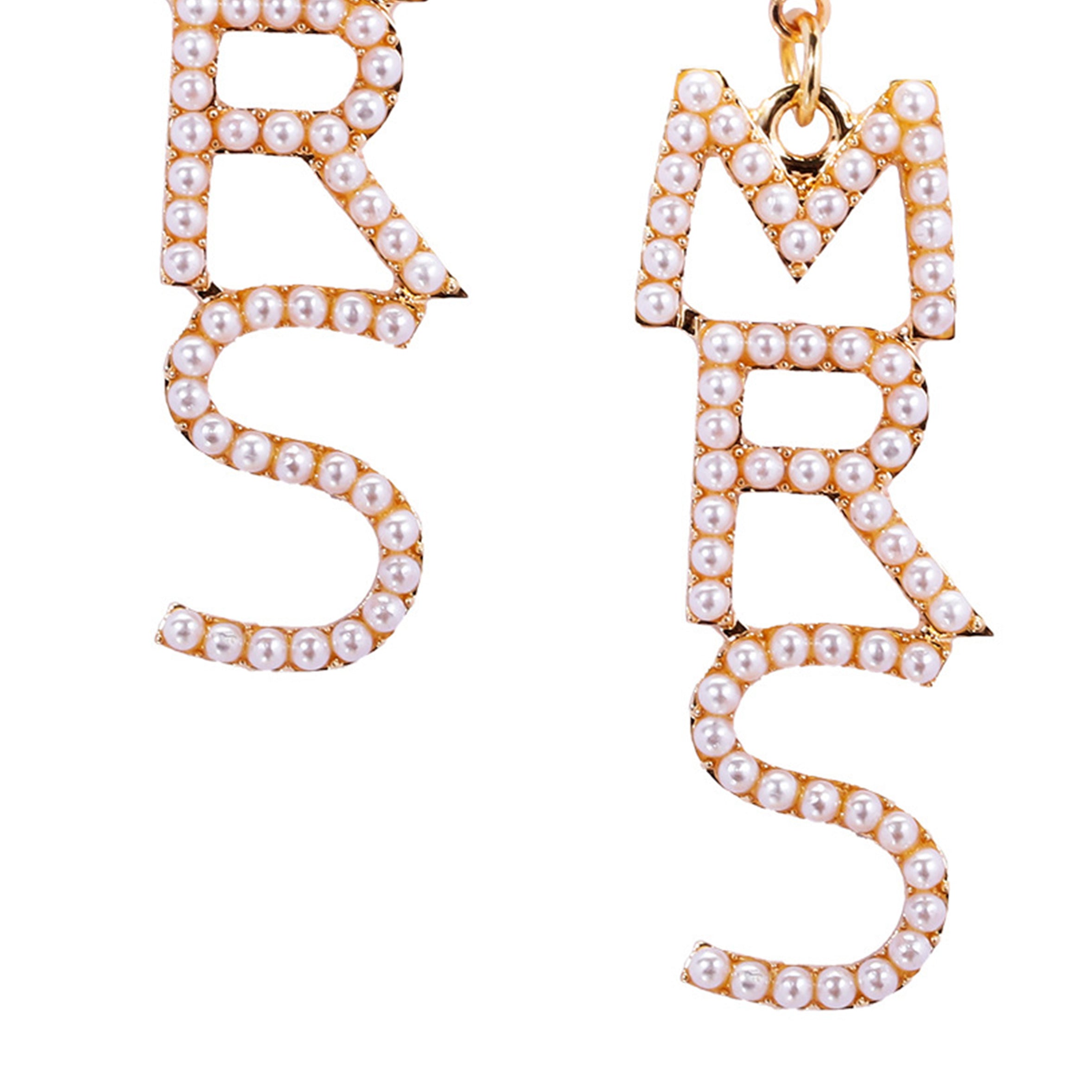 Pendientes de perlas de la Sra. E7629