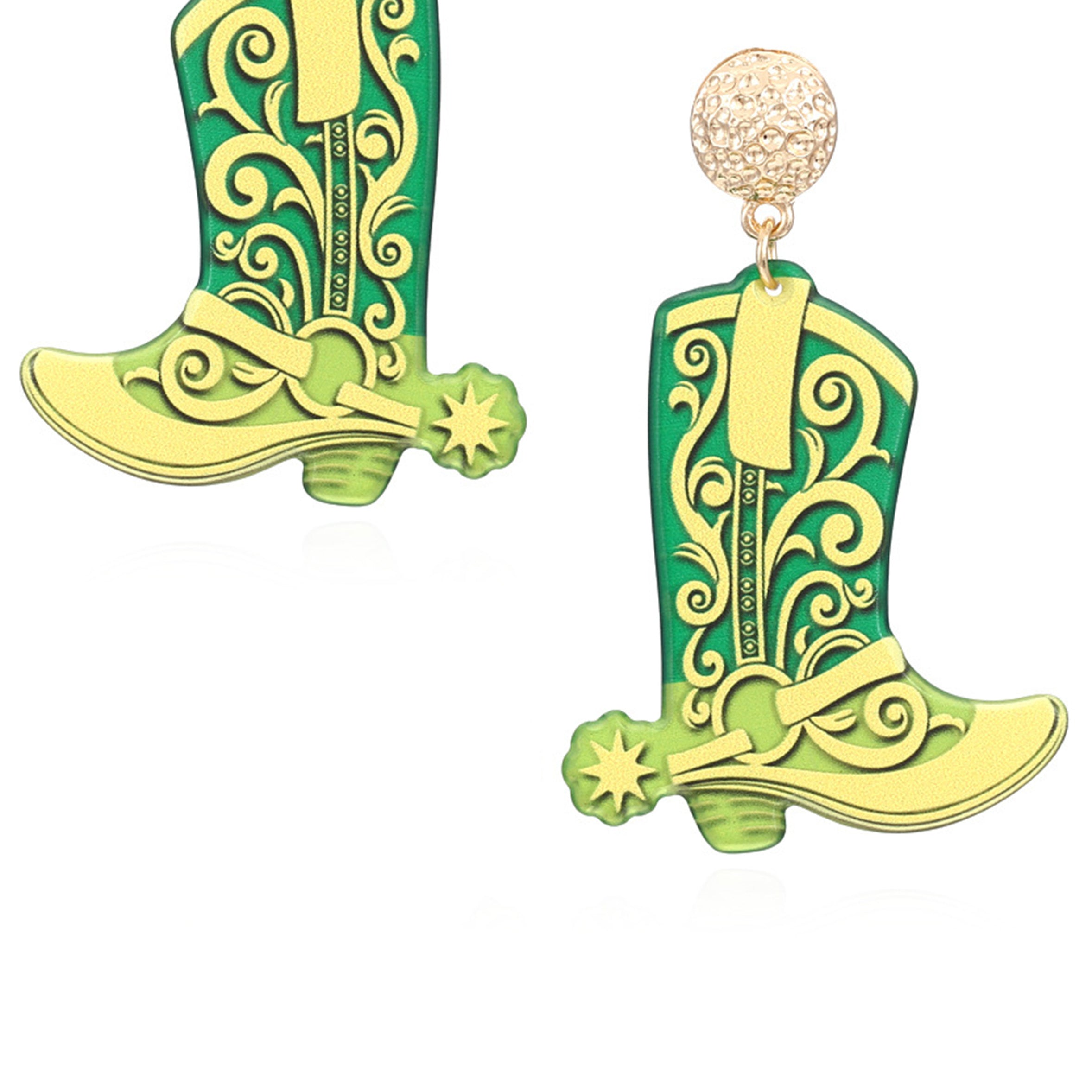 Boot Acrylic Earrings E7753