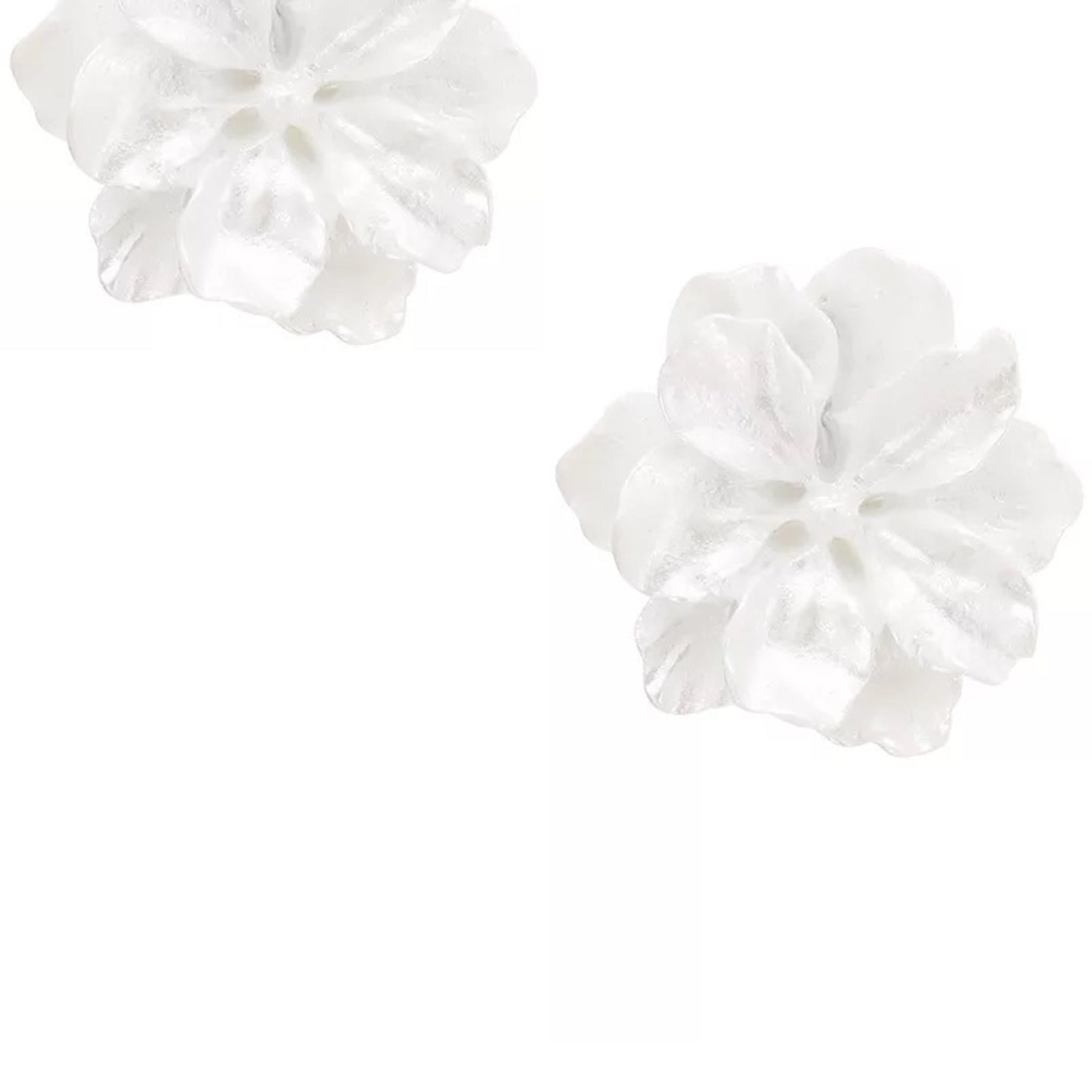 Pendientes de resina con forma de flor E7789