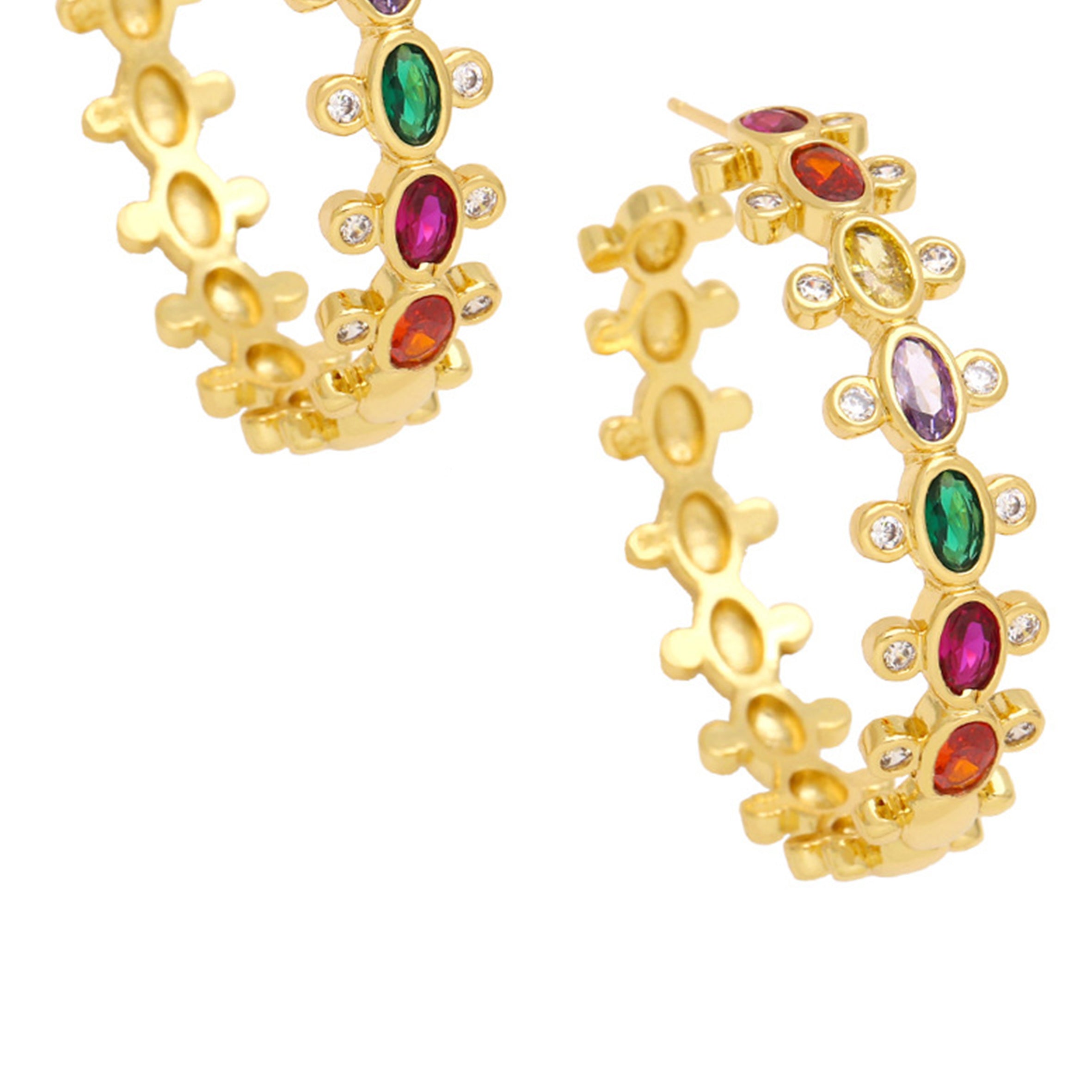 Hoop Cubic Zirconia Earrings E7893