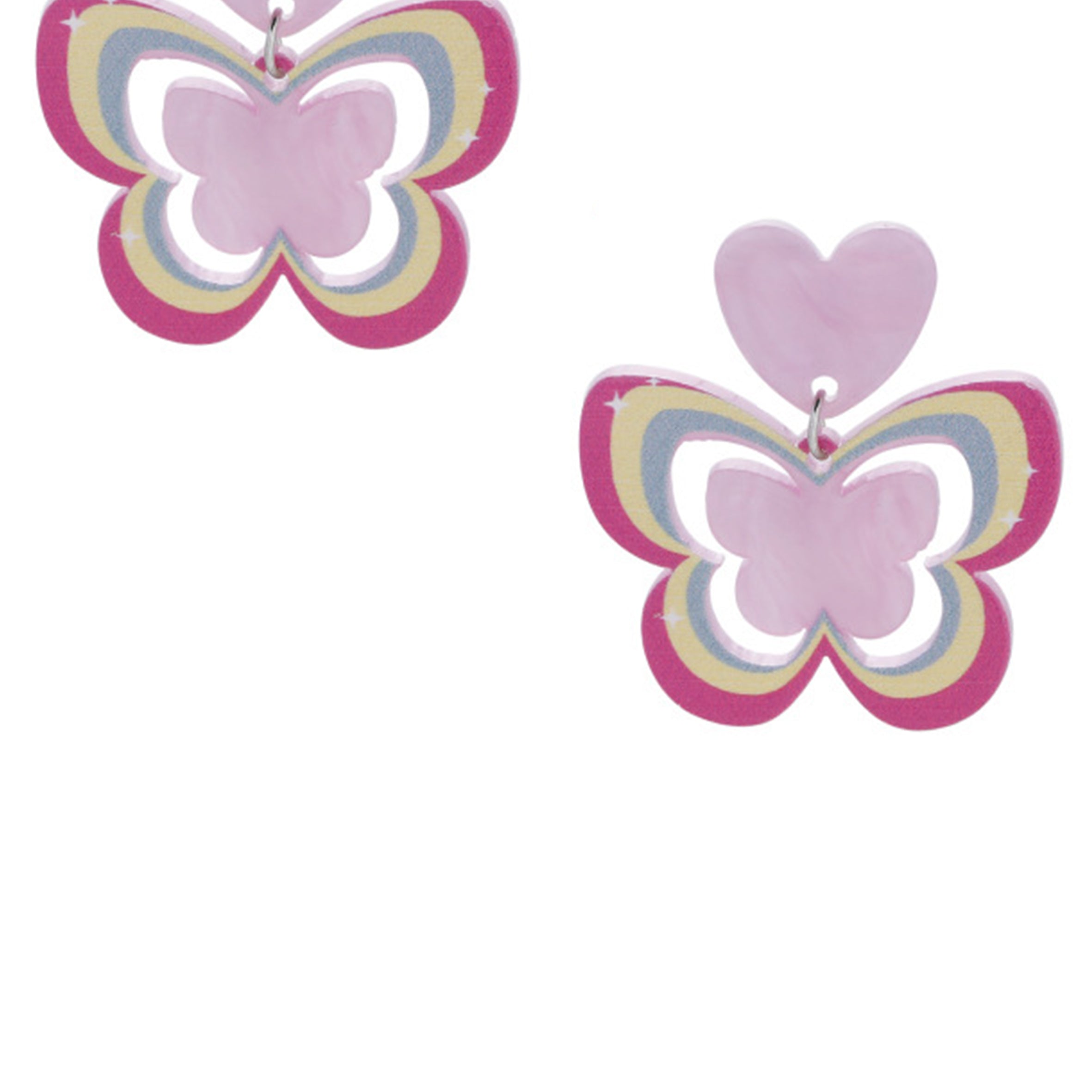 Butterfly Acrylic Earrings E8117