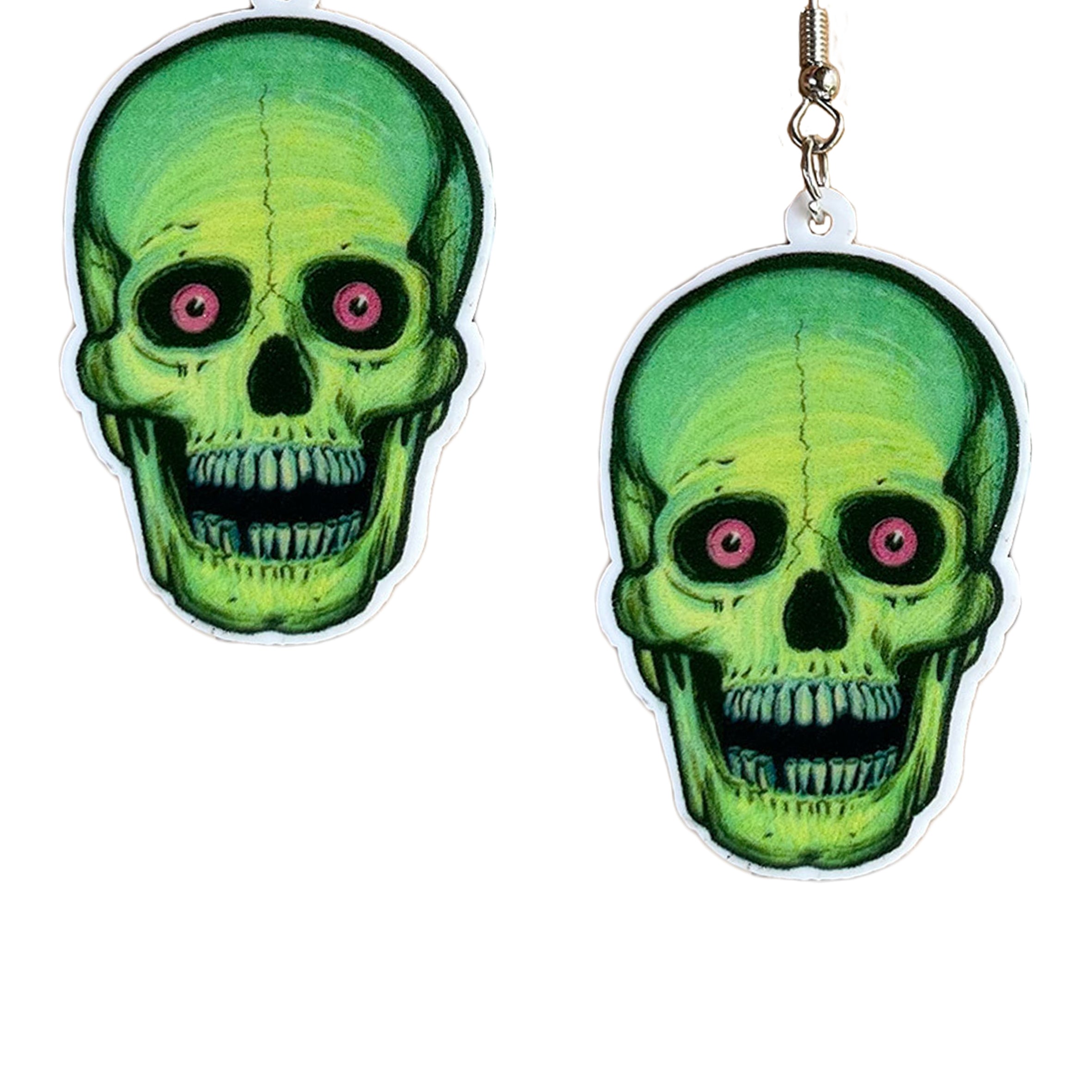 Skull Acrylic Earrings E8245