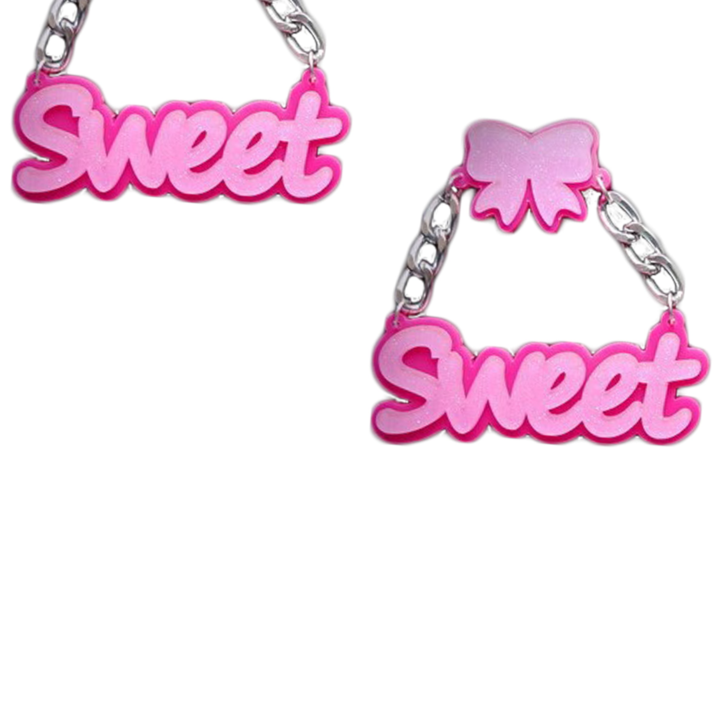 Pendientes de cadena acrílica SWEET E8279