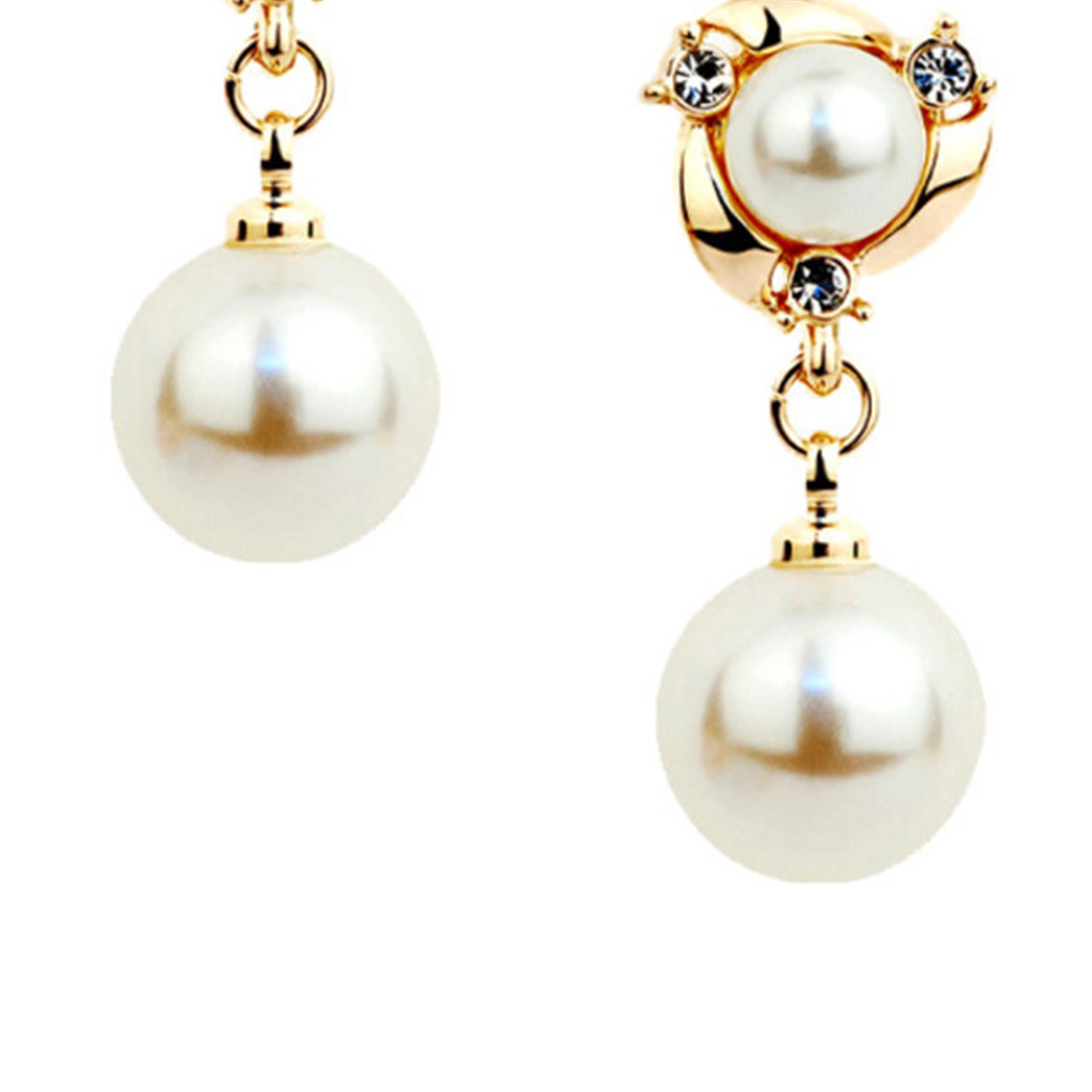 Pearl Alloy Clip On Earrings E8294
