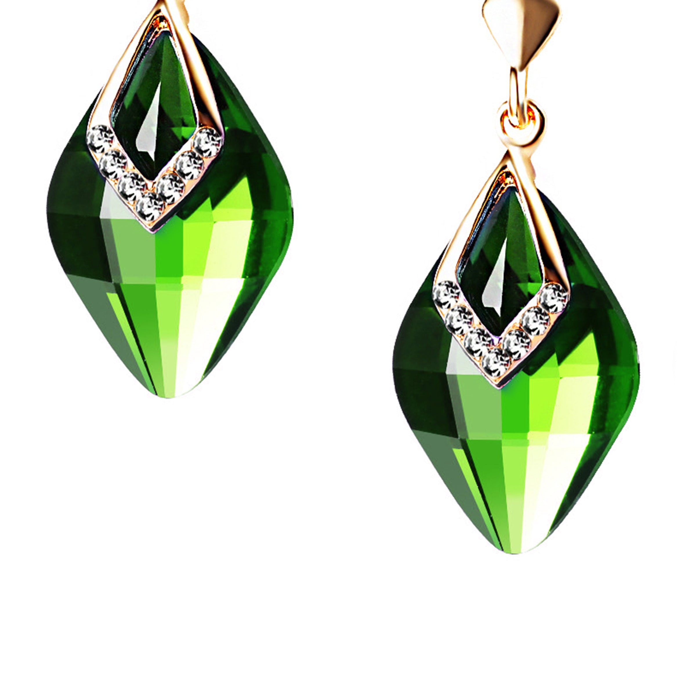 Marquise Rhinestone Clip On Earrings E8299