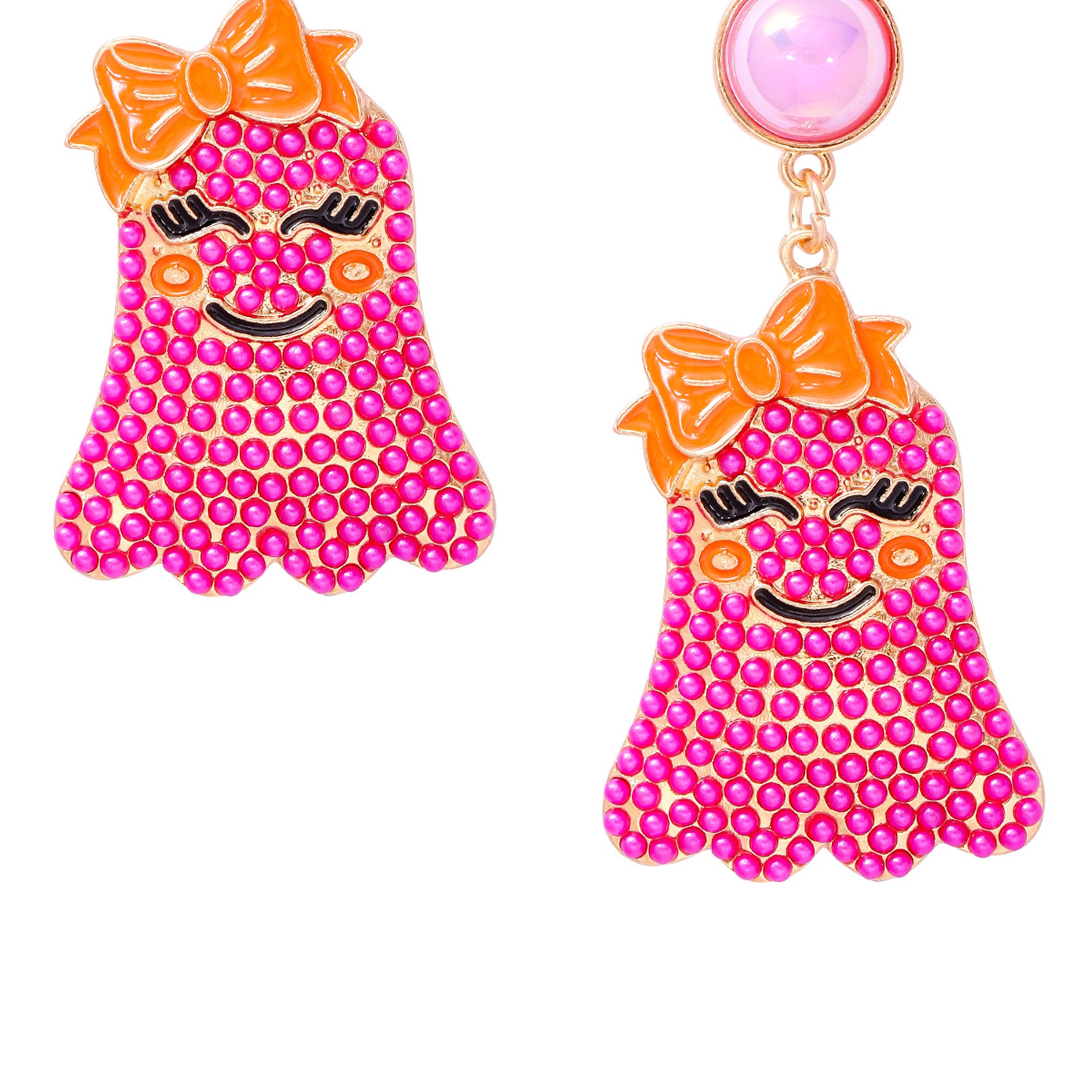 Ghost Bead Alloy Earrings E8329