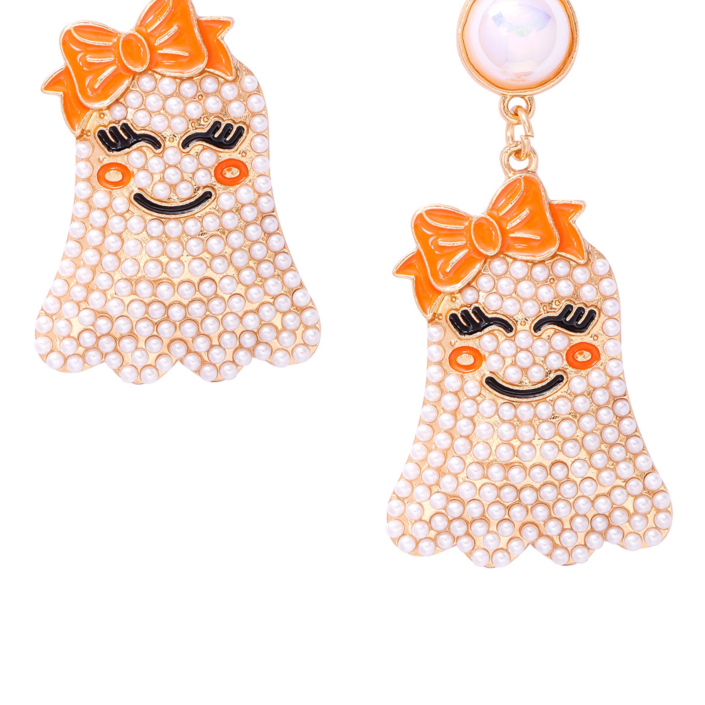 Ghost Bead Alloy Earrings E8329