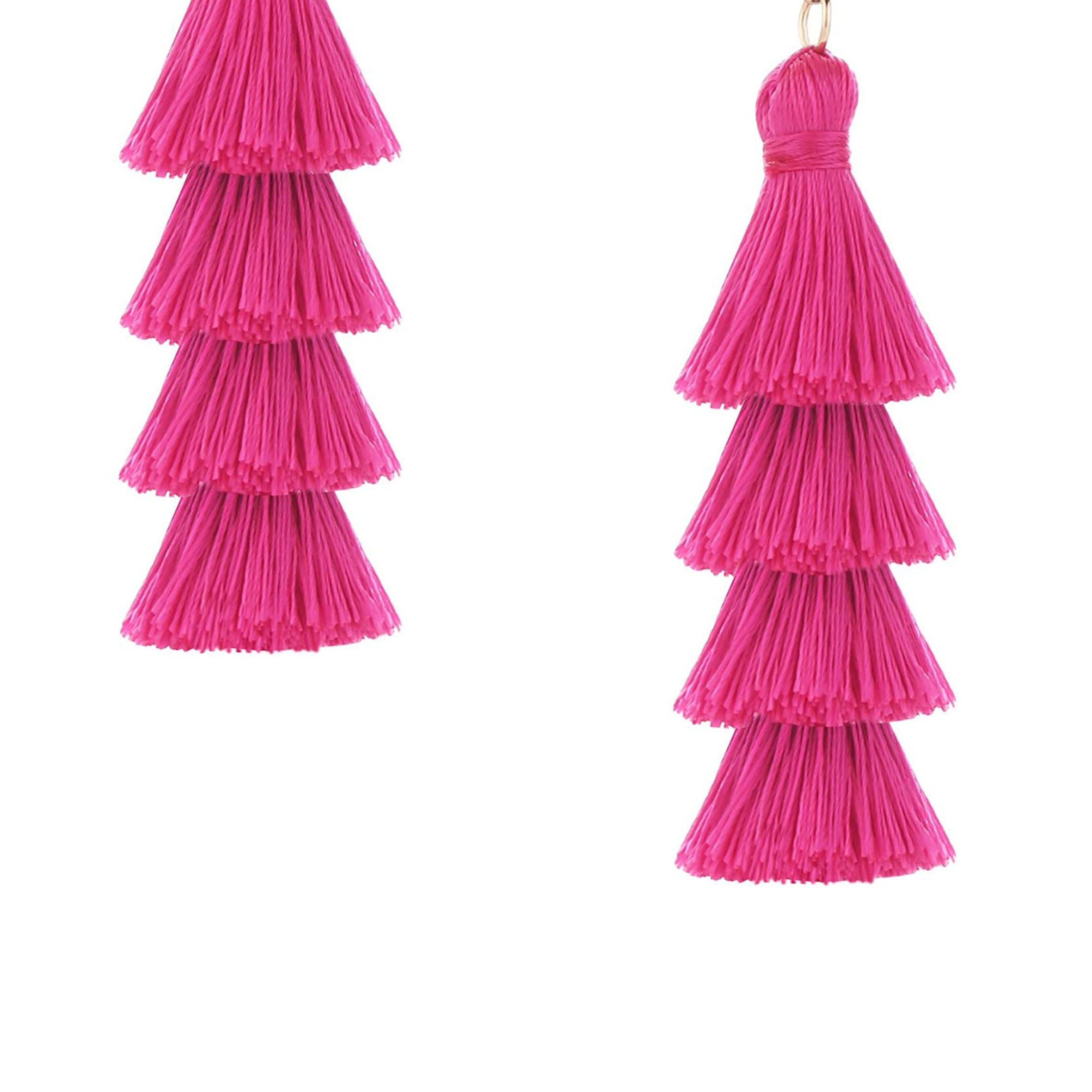 Pendientes de borlas rosas de Barbie E8379