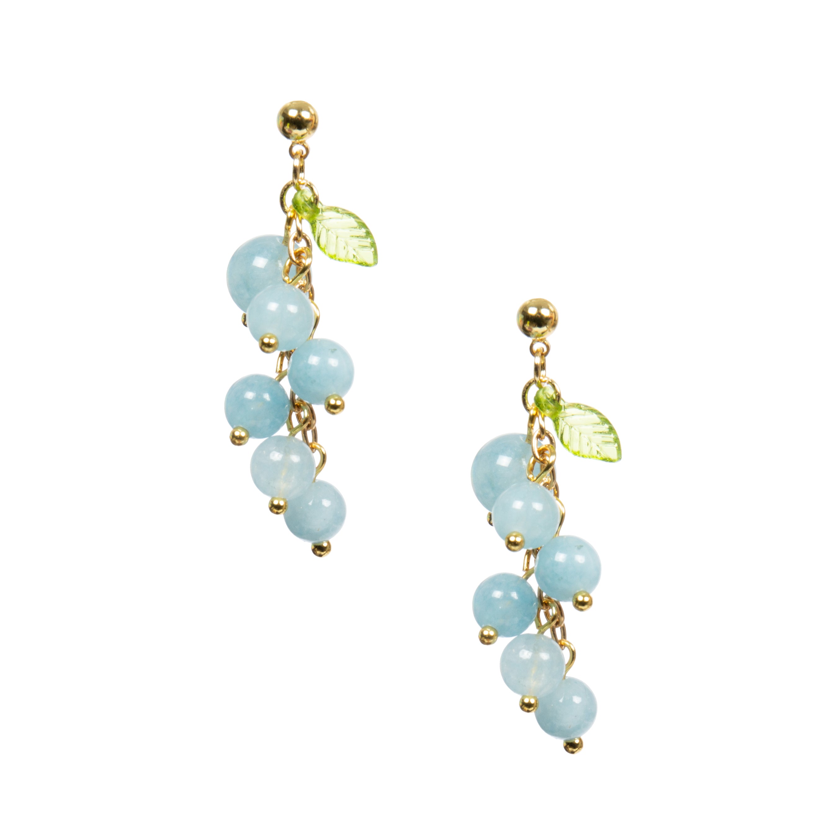 18K Gold Plated Various Stones Earrings E8764