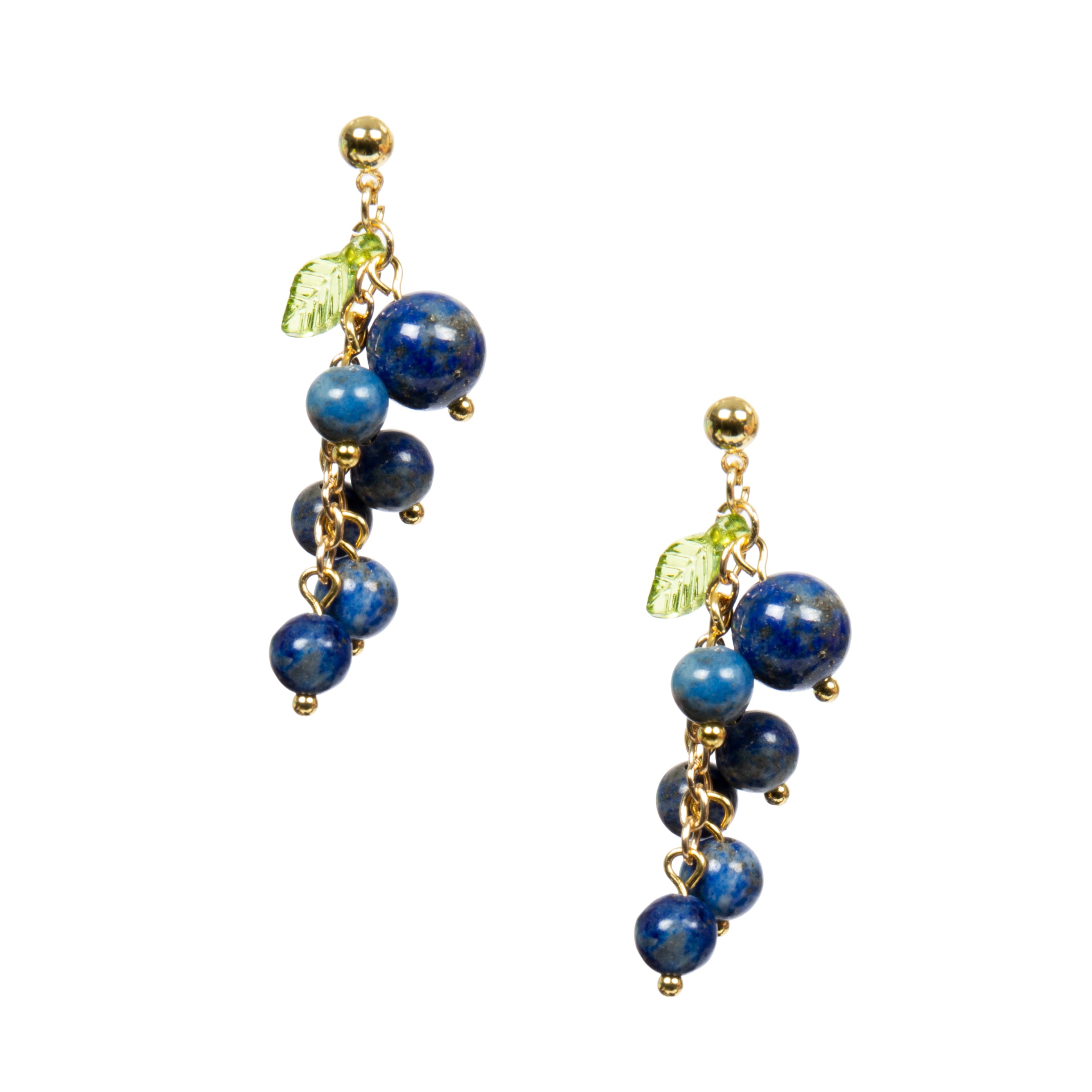 18K Gold Plated Various Stones Earrings E8764