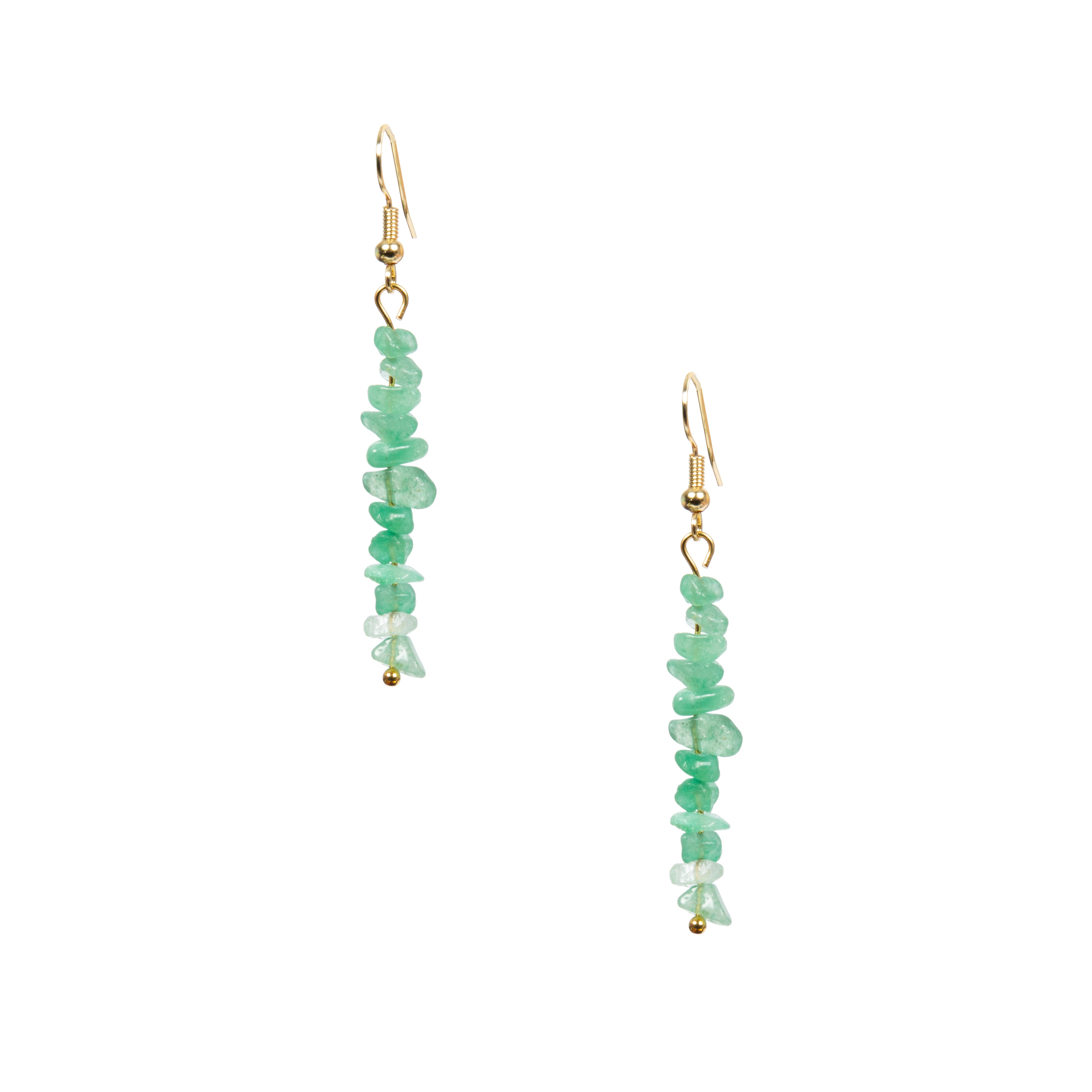 18K Gold Plated Various Stones Earrings E8765