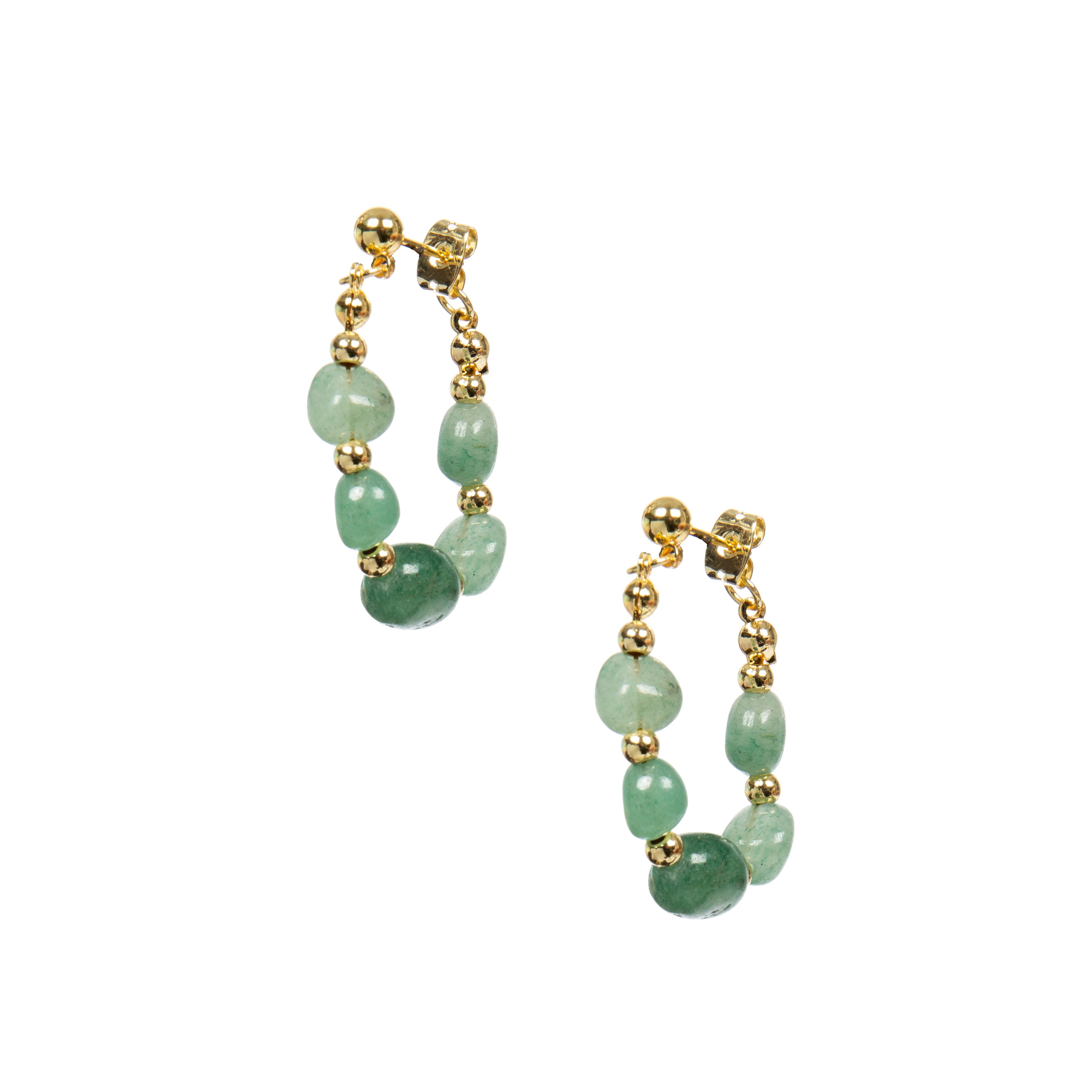 18K Gold Plated Various Stones Earrings E8766