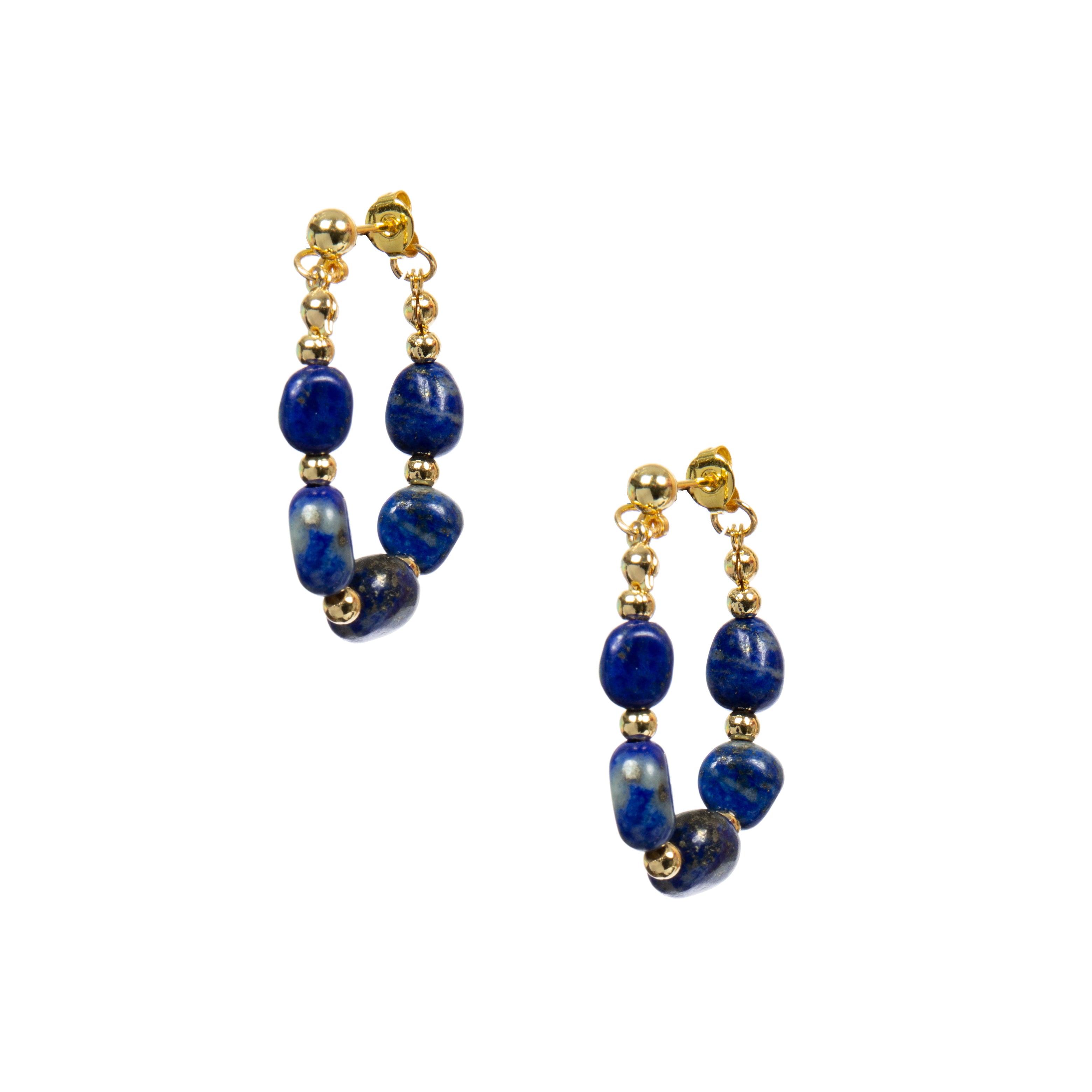 18K Gold Plated Various Stones Earrings E8766