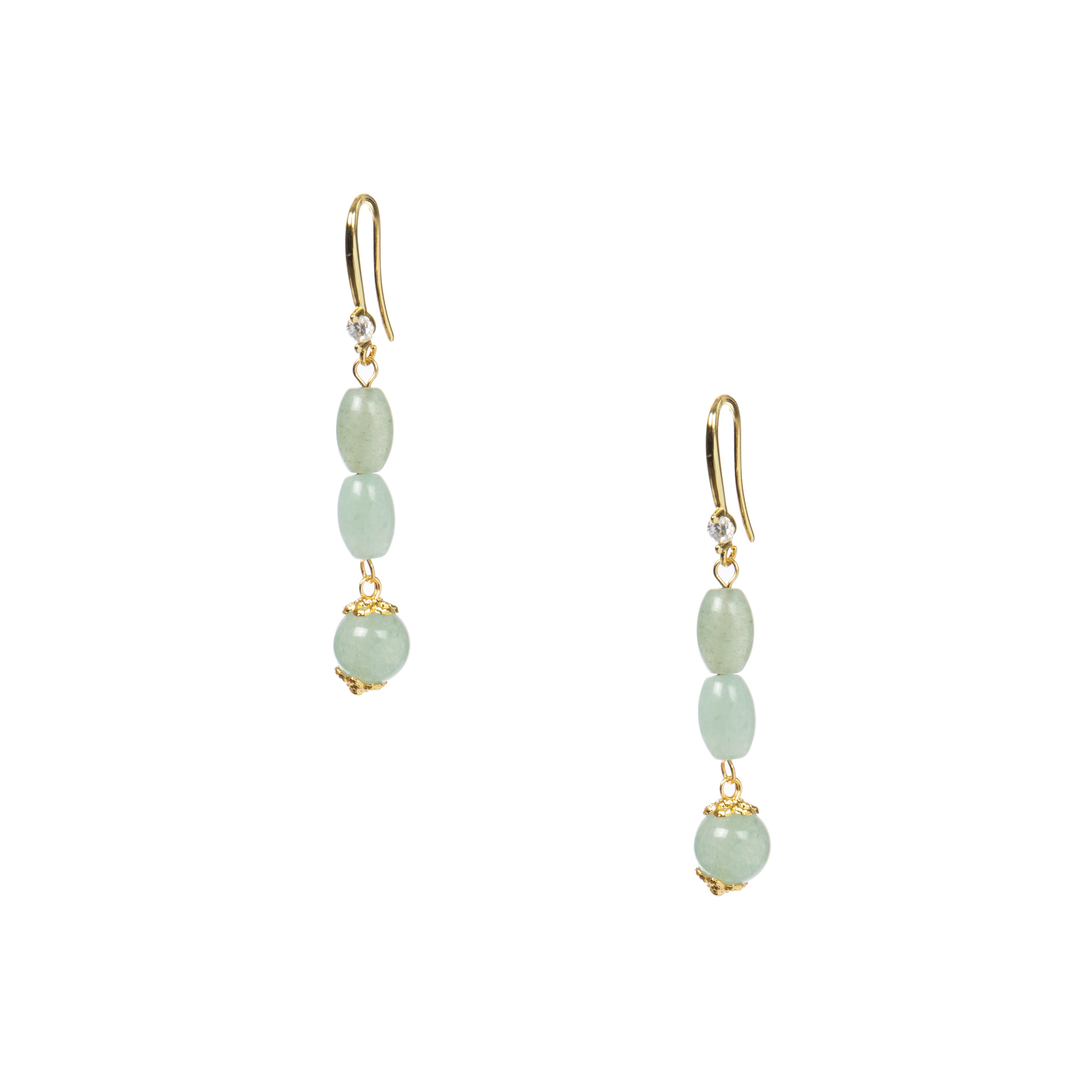 18K Gold Plated Various Stones Earrings E8767