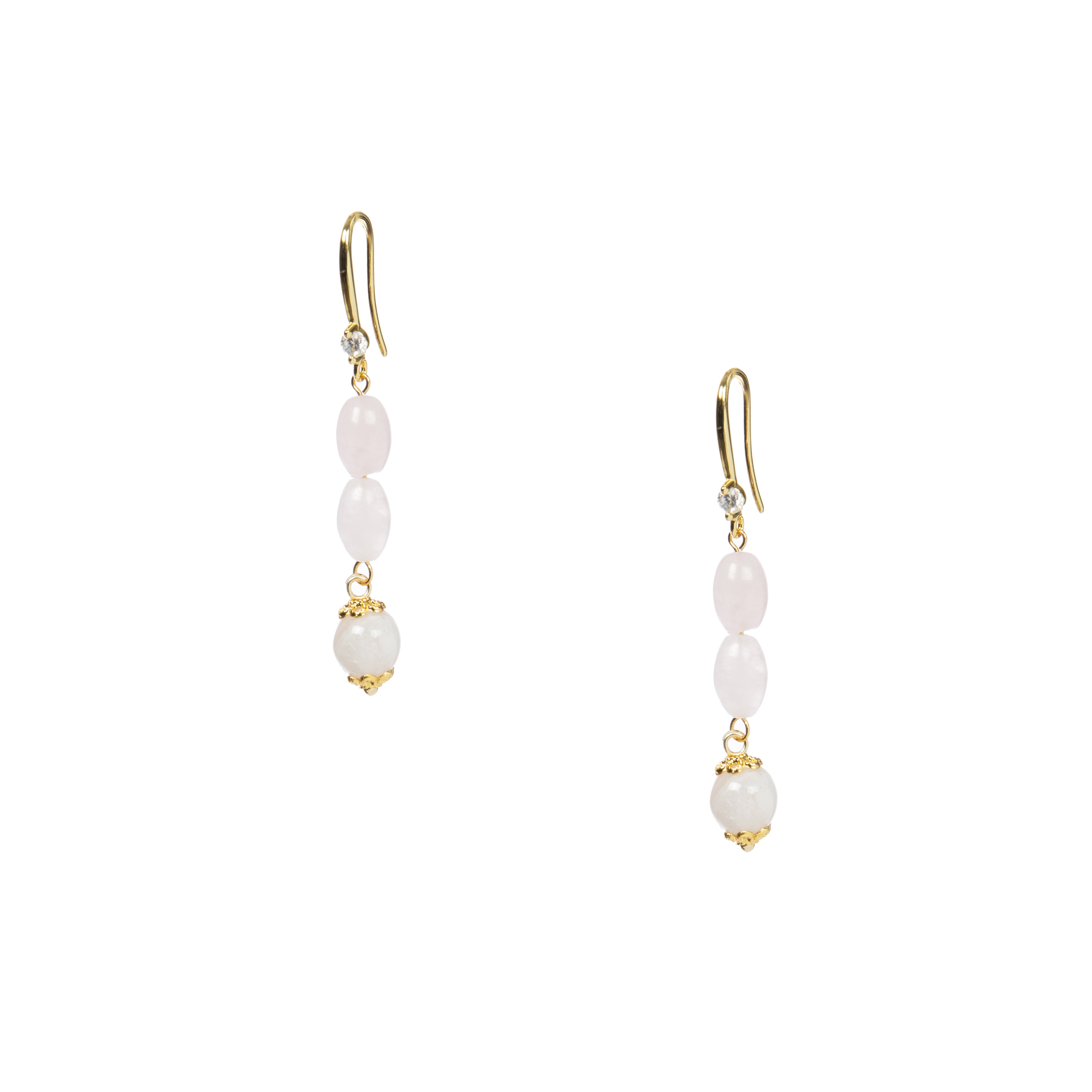 18K Gold Plated Various Stones Earrings E8767