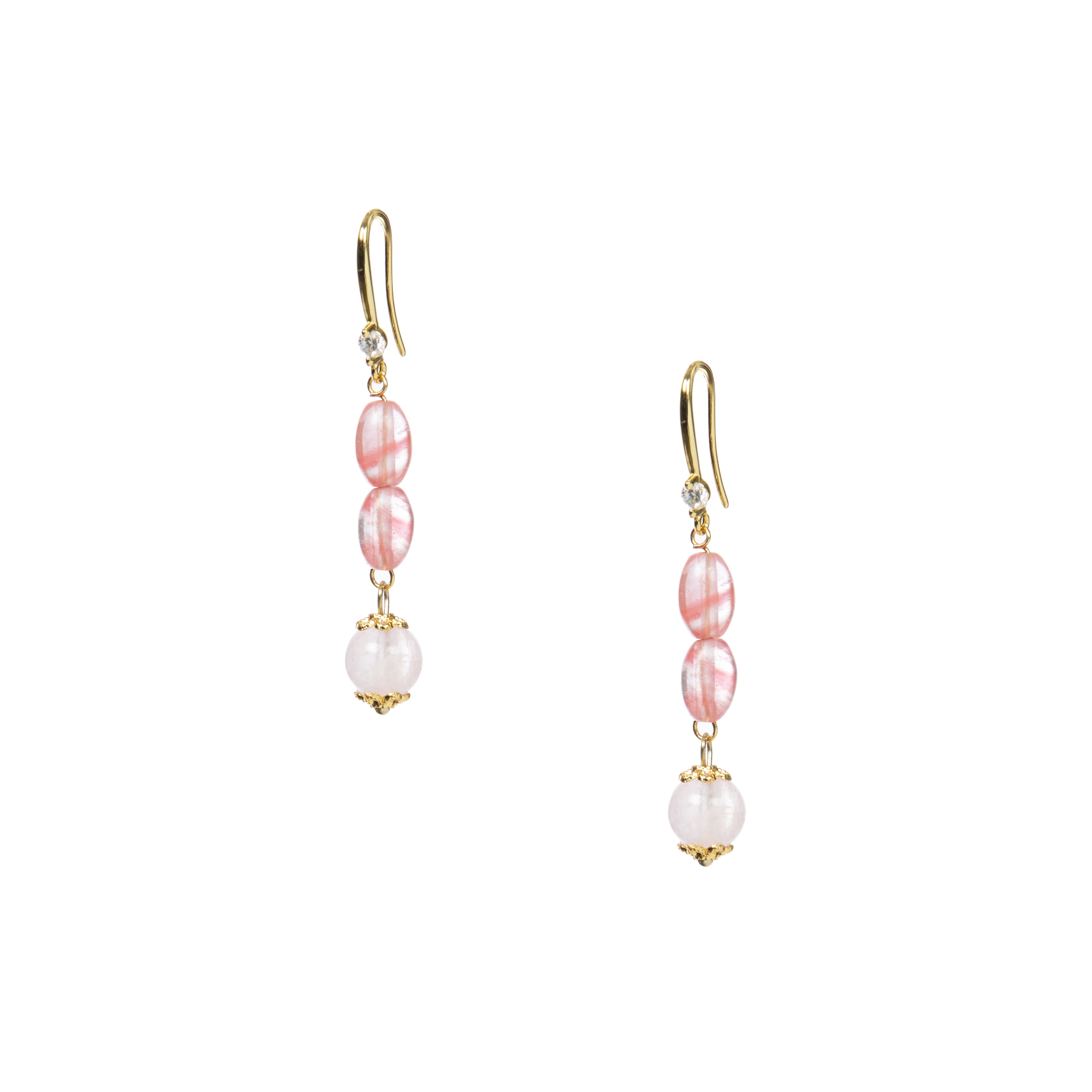 18K Gold Plated Various Stones Earrings E8767