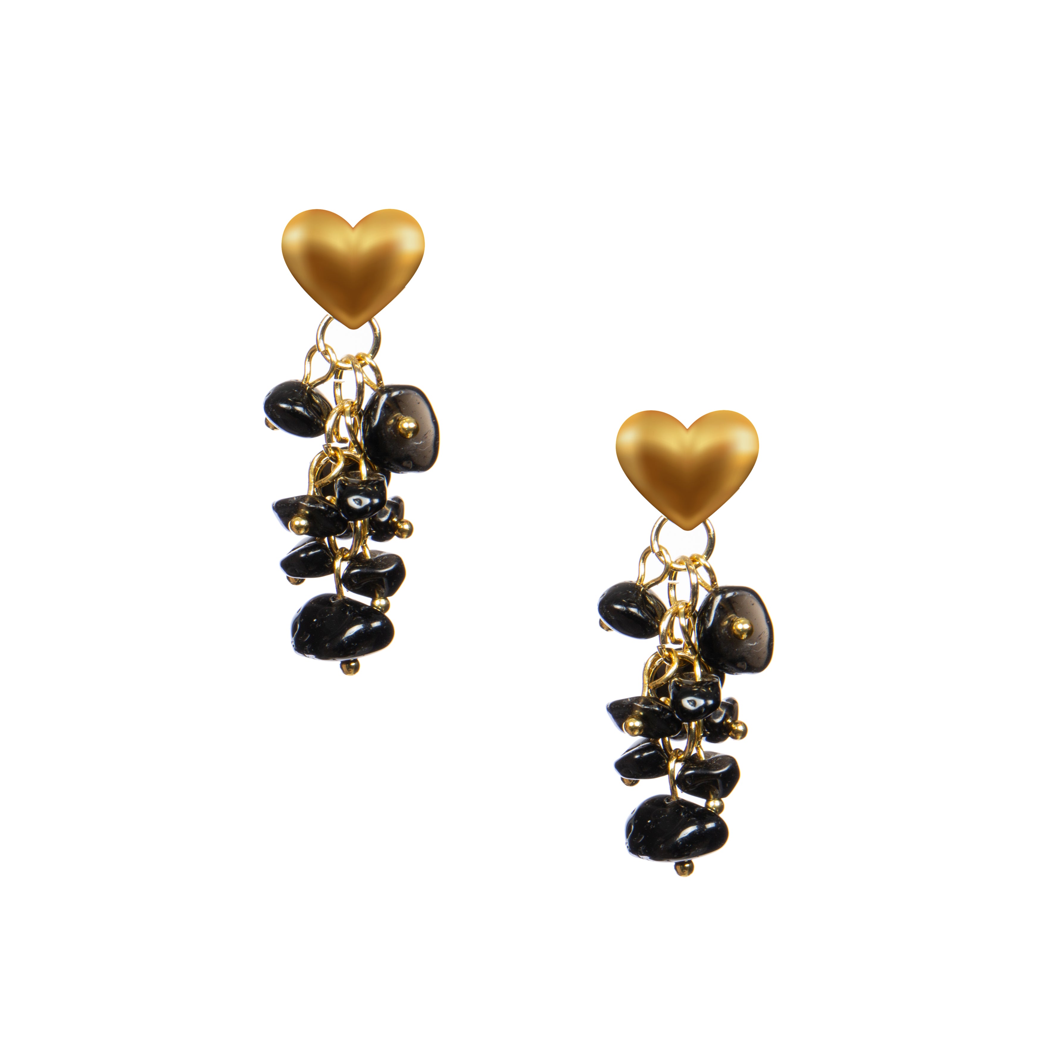 18K Gold Plated Various Stones Earrings E8768