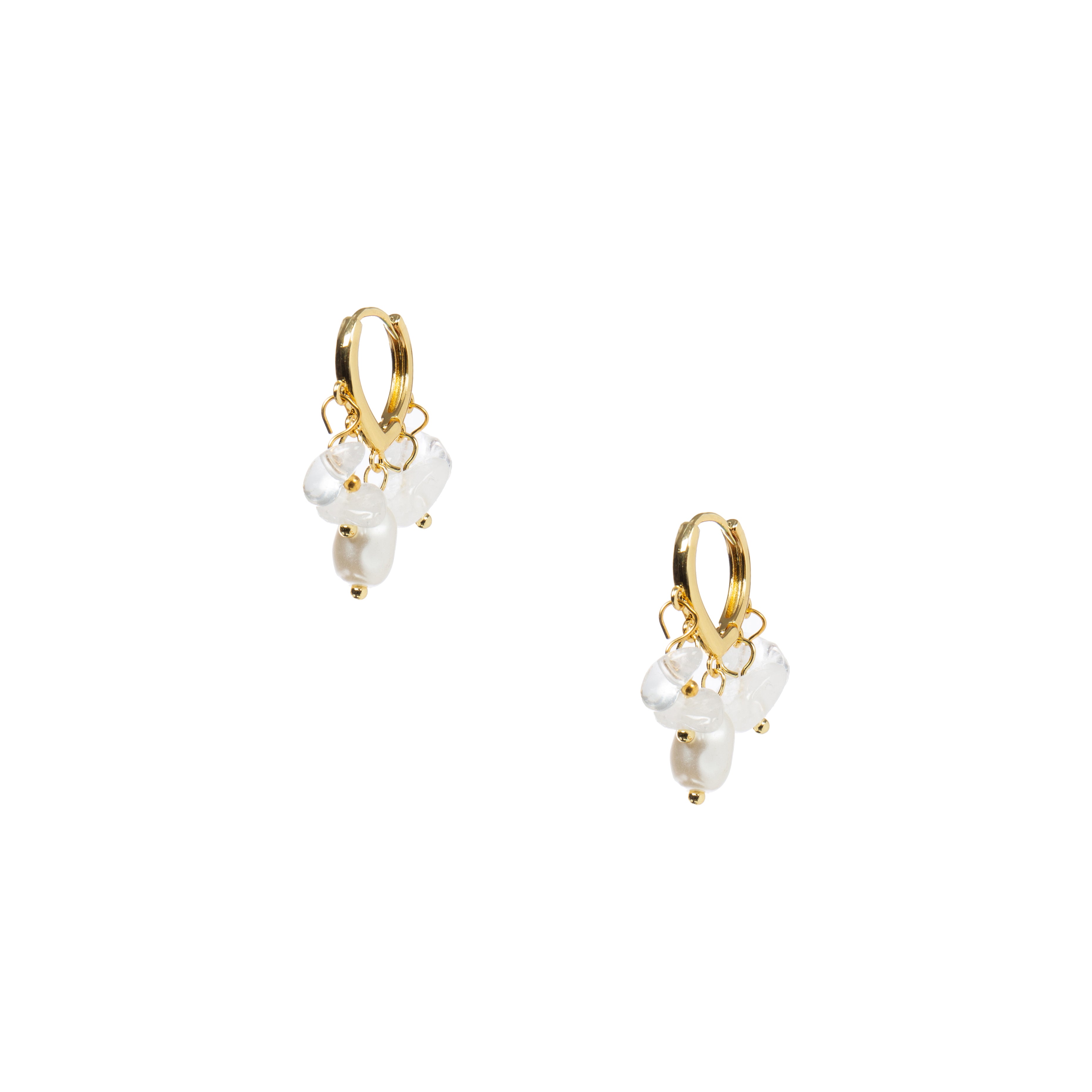 18K Gold Plated Various Stones Earrings E8770