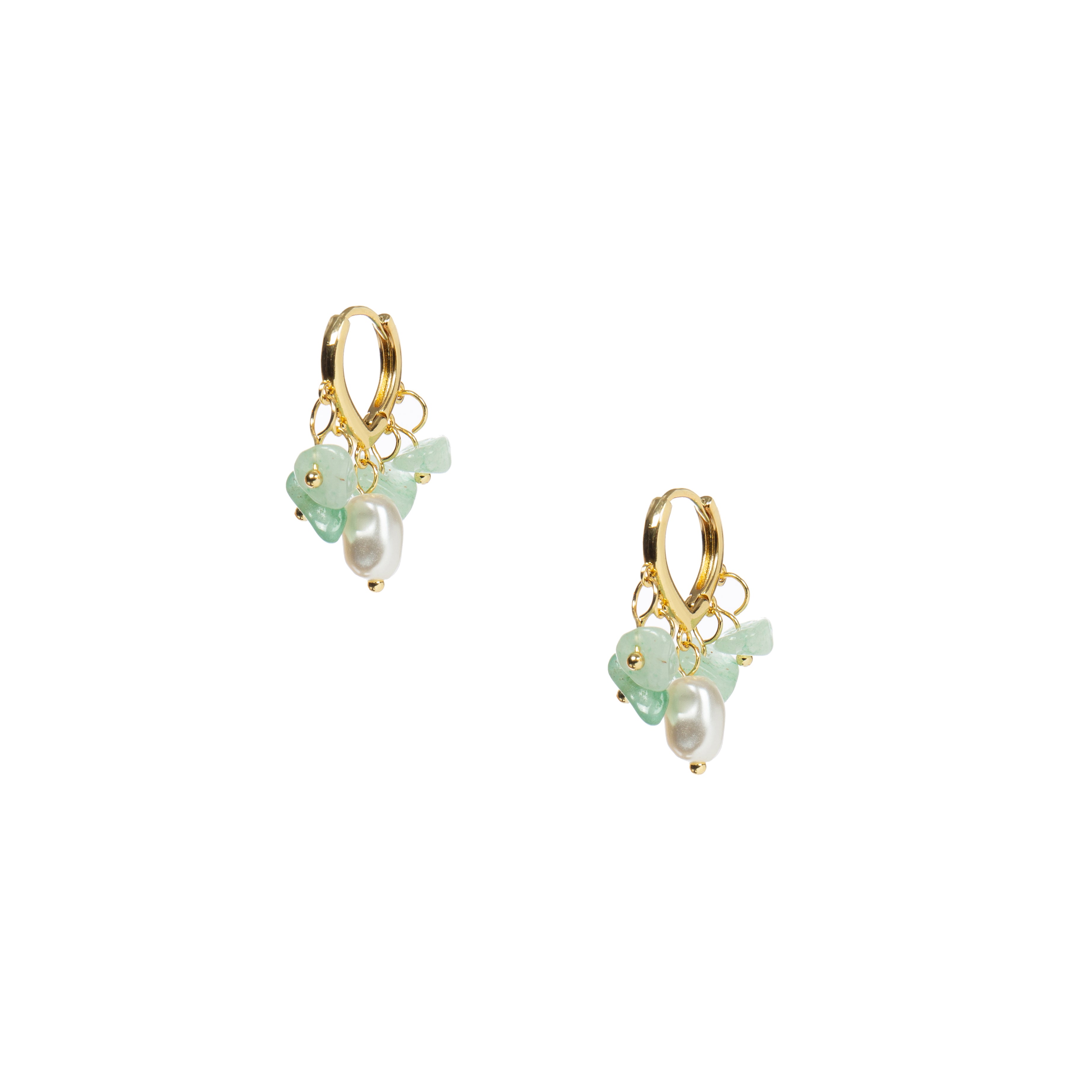 18K Gold Plated Various Stones Earrings E8770