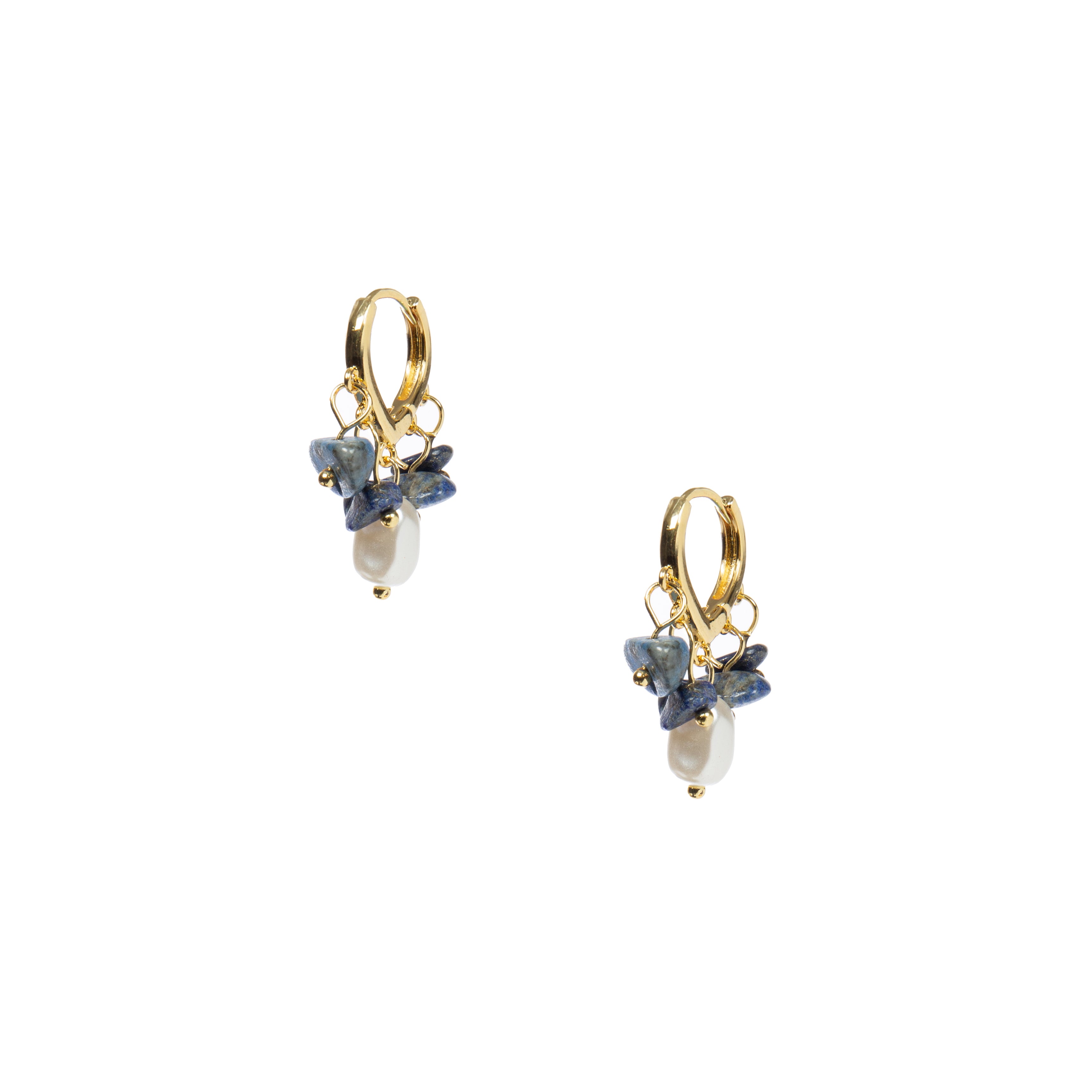 18K Gold Plated Various Stones Earrings E8770