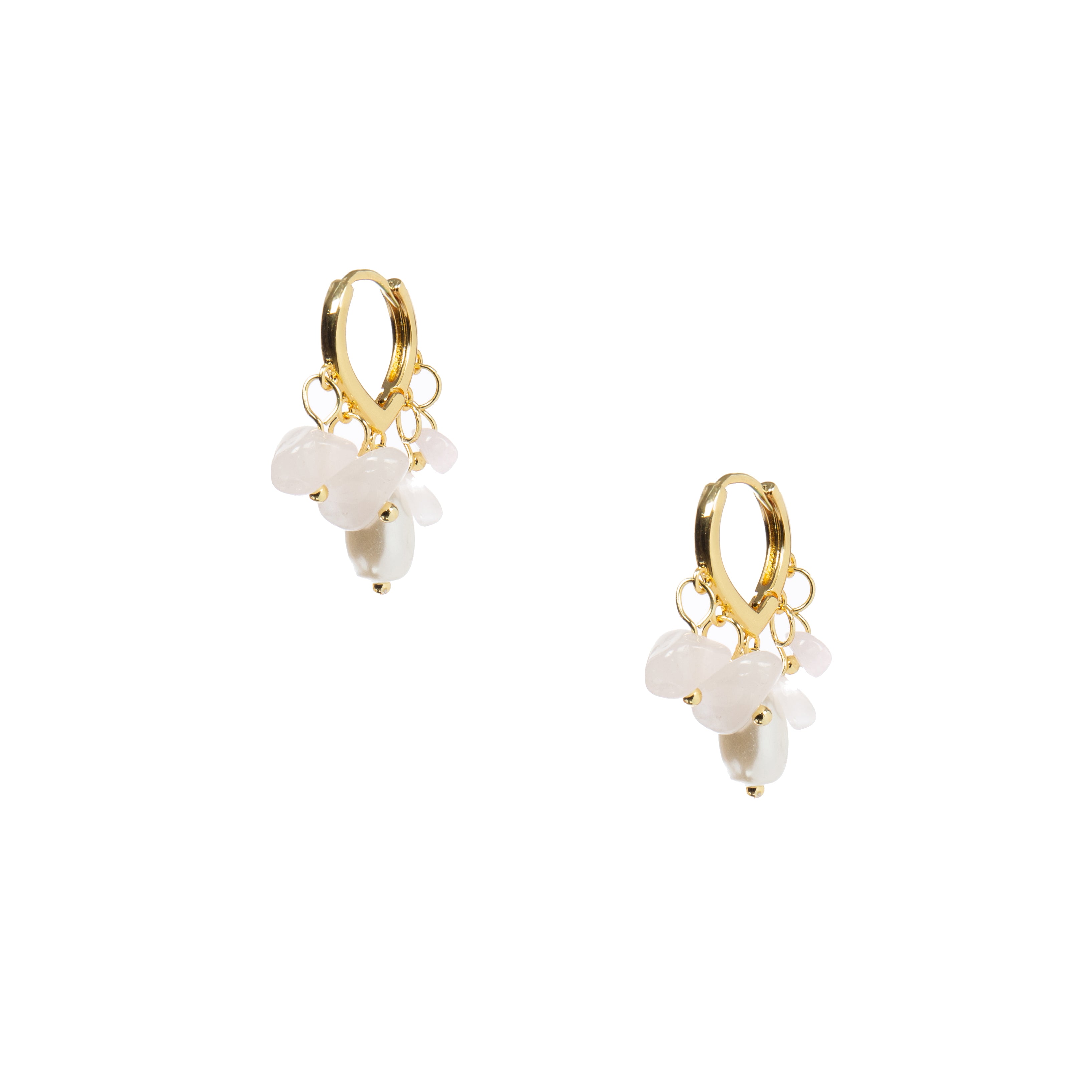 18K Gold Plated Various Stones Earrings E8770