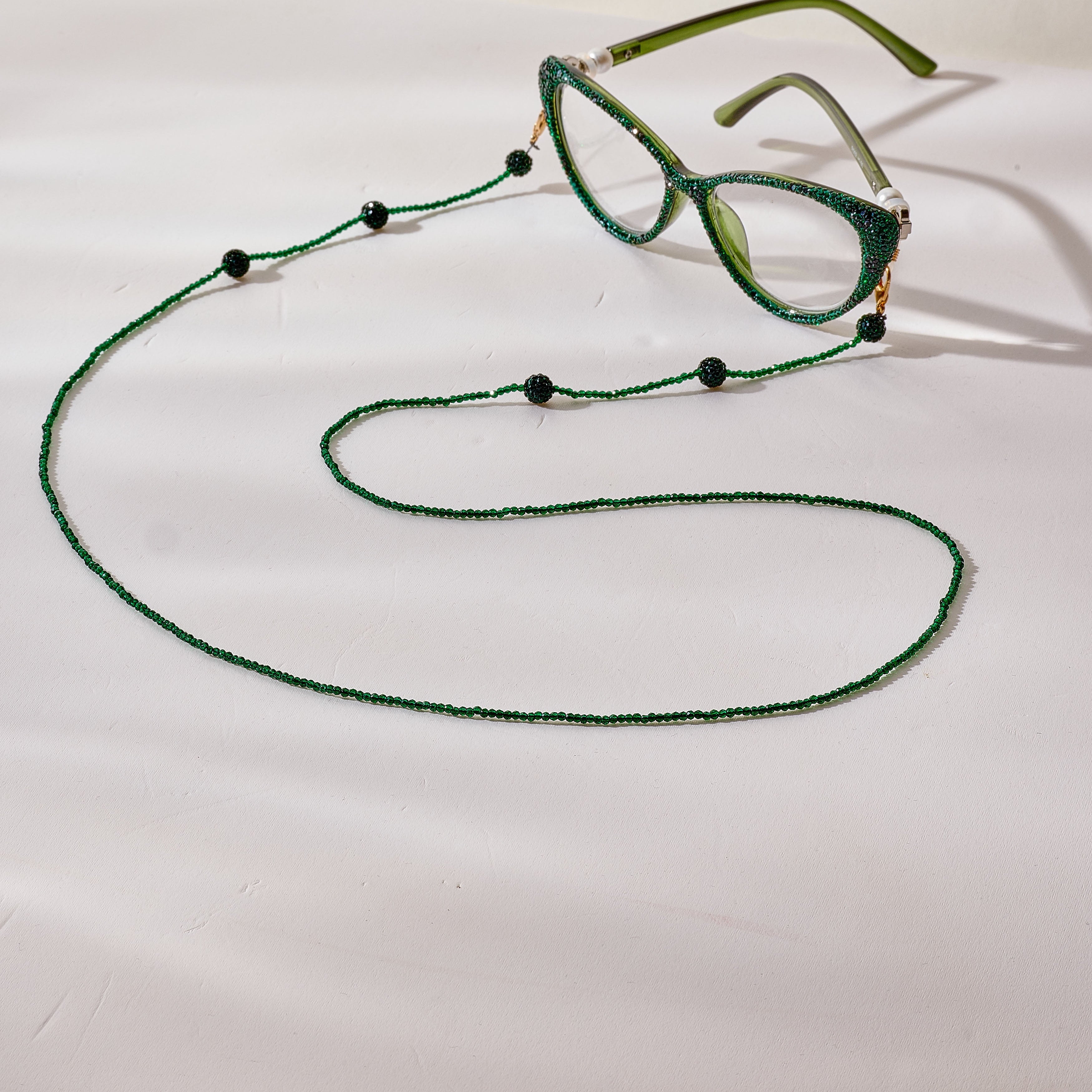 Crystal Bead Glasses Lanyard EC5654