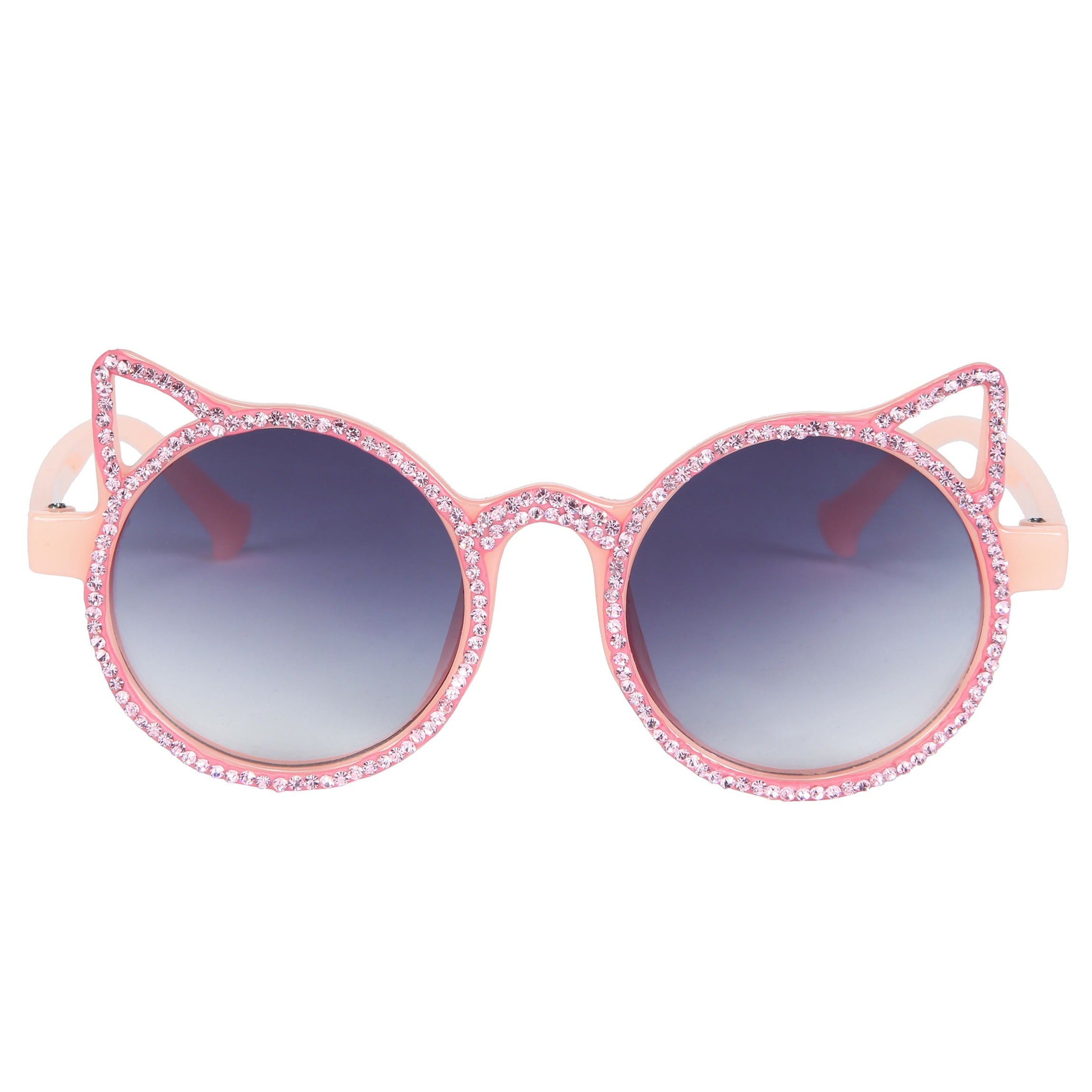 Handmade Cat Ear Rhinestone Kid Sunglasses G0309