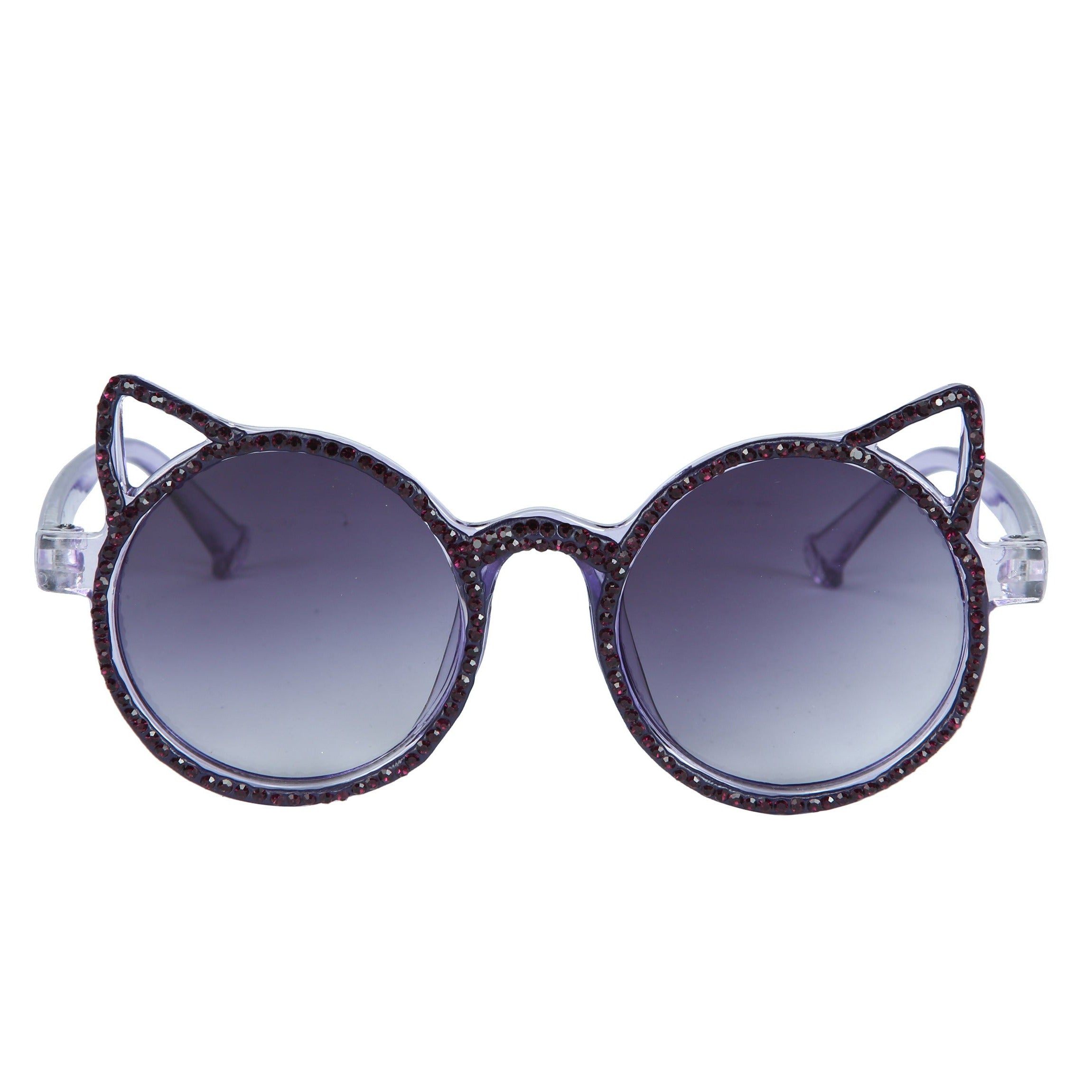 Handmade Cat Ear Rhinestone Kid Sunglasses G0309