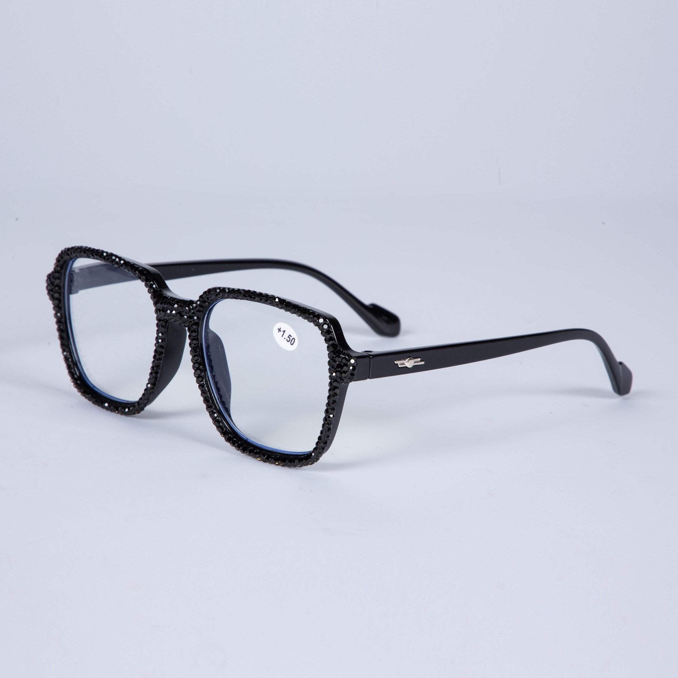 Gafas de lectura hechas a mano con diamantes de imitación G0462