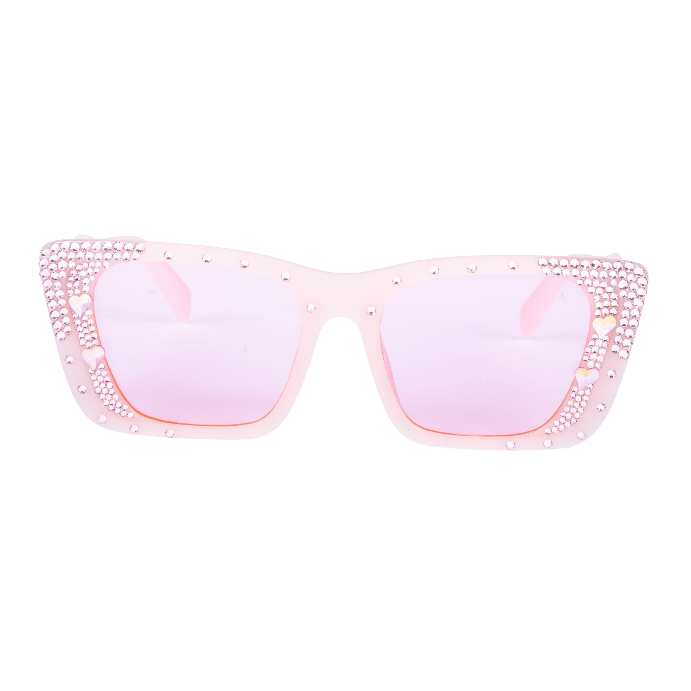 Handmade Rhinestone Square Sunglasses G0492