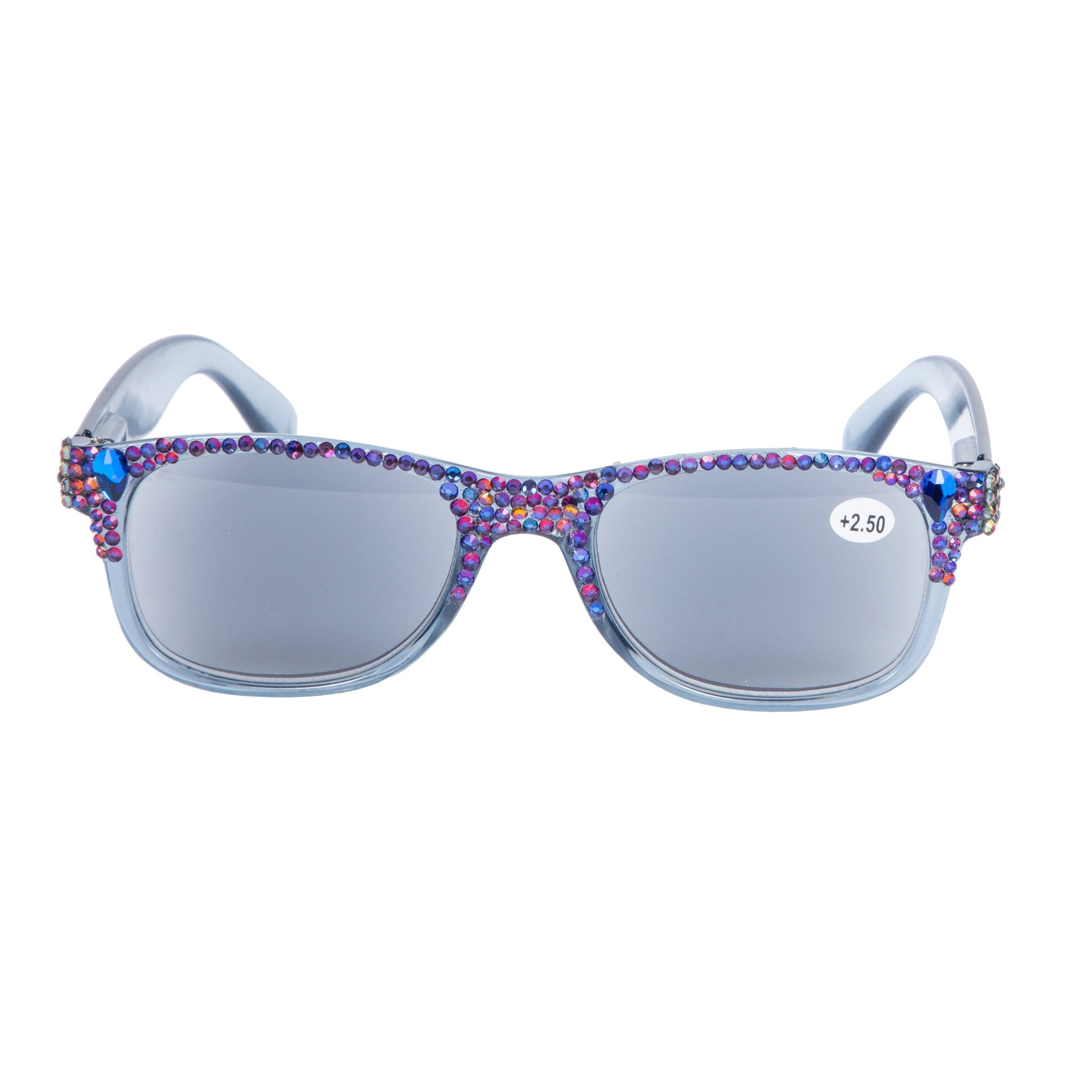 Gafas de sol rectangulares de acetato con diamantes de imitación hechas a mano G0501