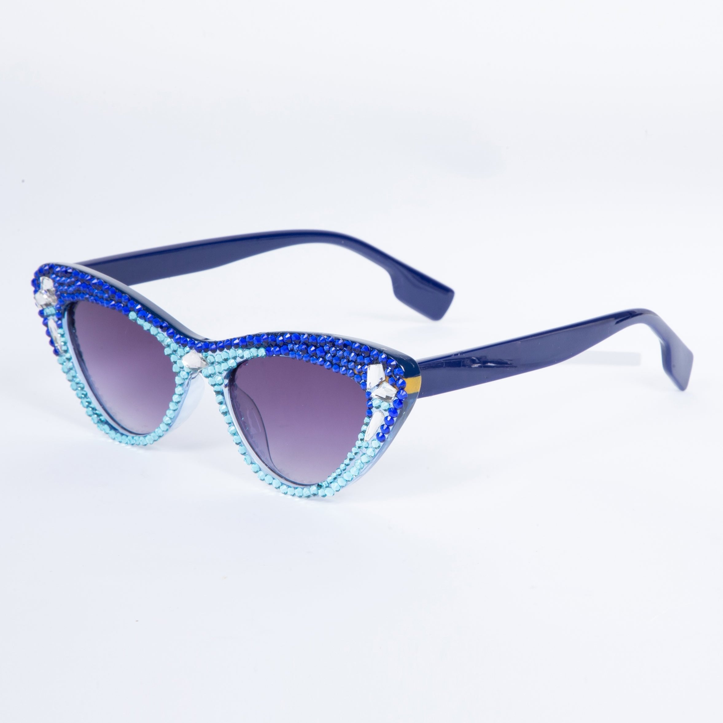 Handmade Rhinestone Cat Eye Frame Sunglasses G0509