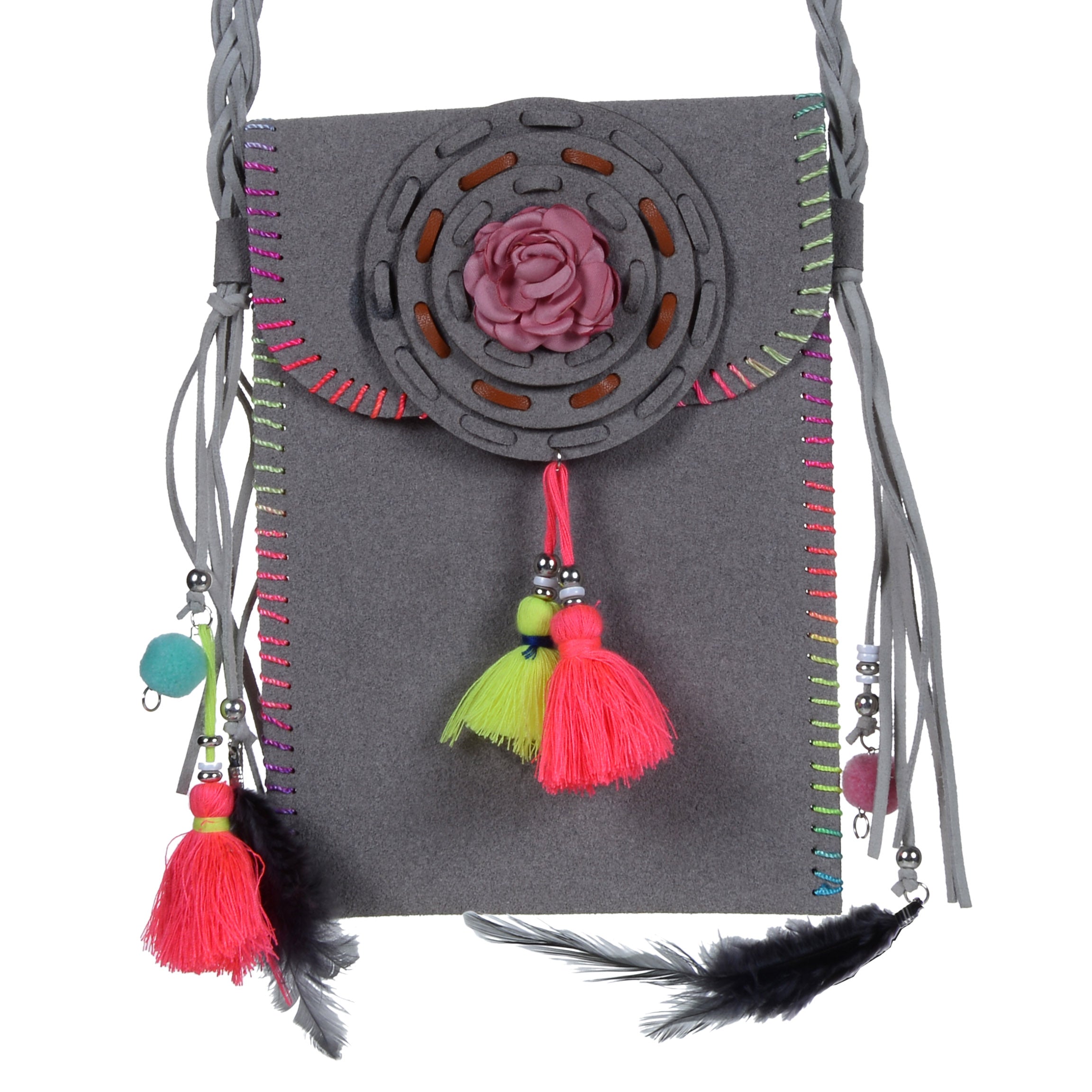 New Fashion Feather Tassel Cotton Handbags HB0579