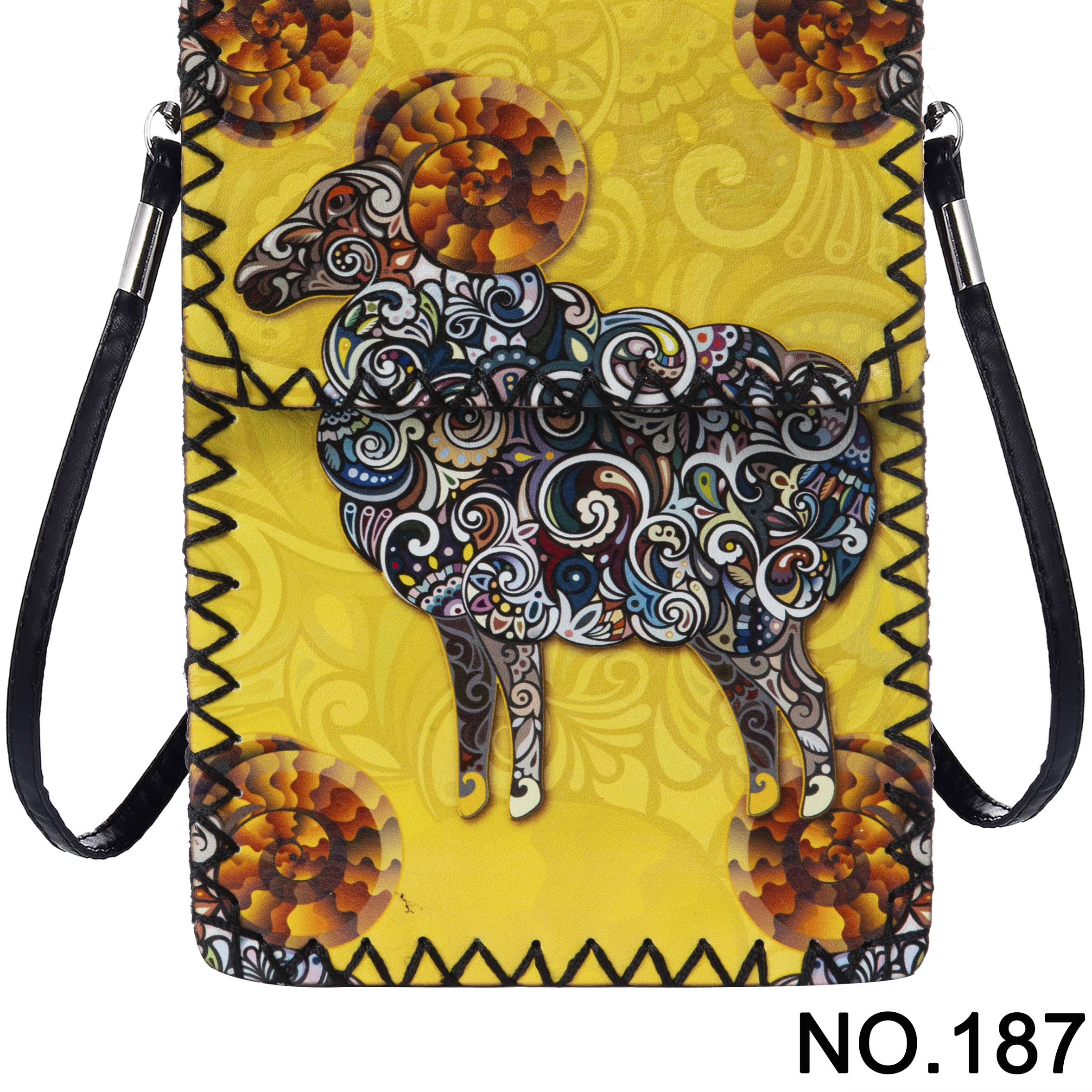 Bolso bandolera con estampado de ovejas HB0580 - N.º 187