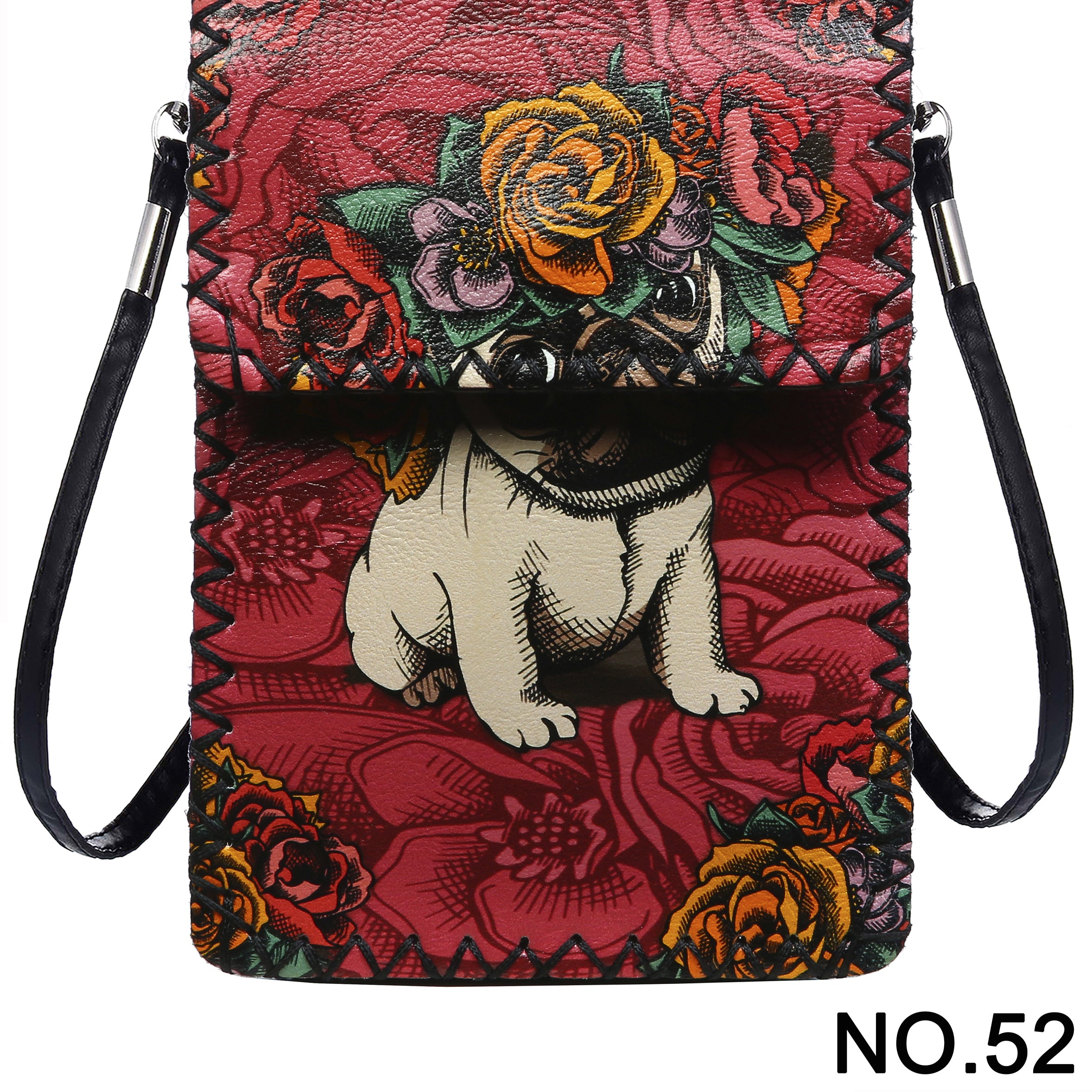 Floral Pug Printed Crossbody HB0580 - NO.52