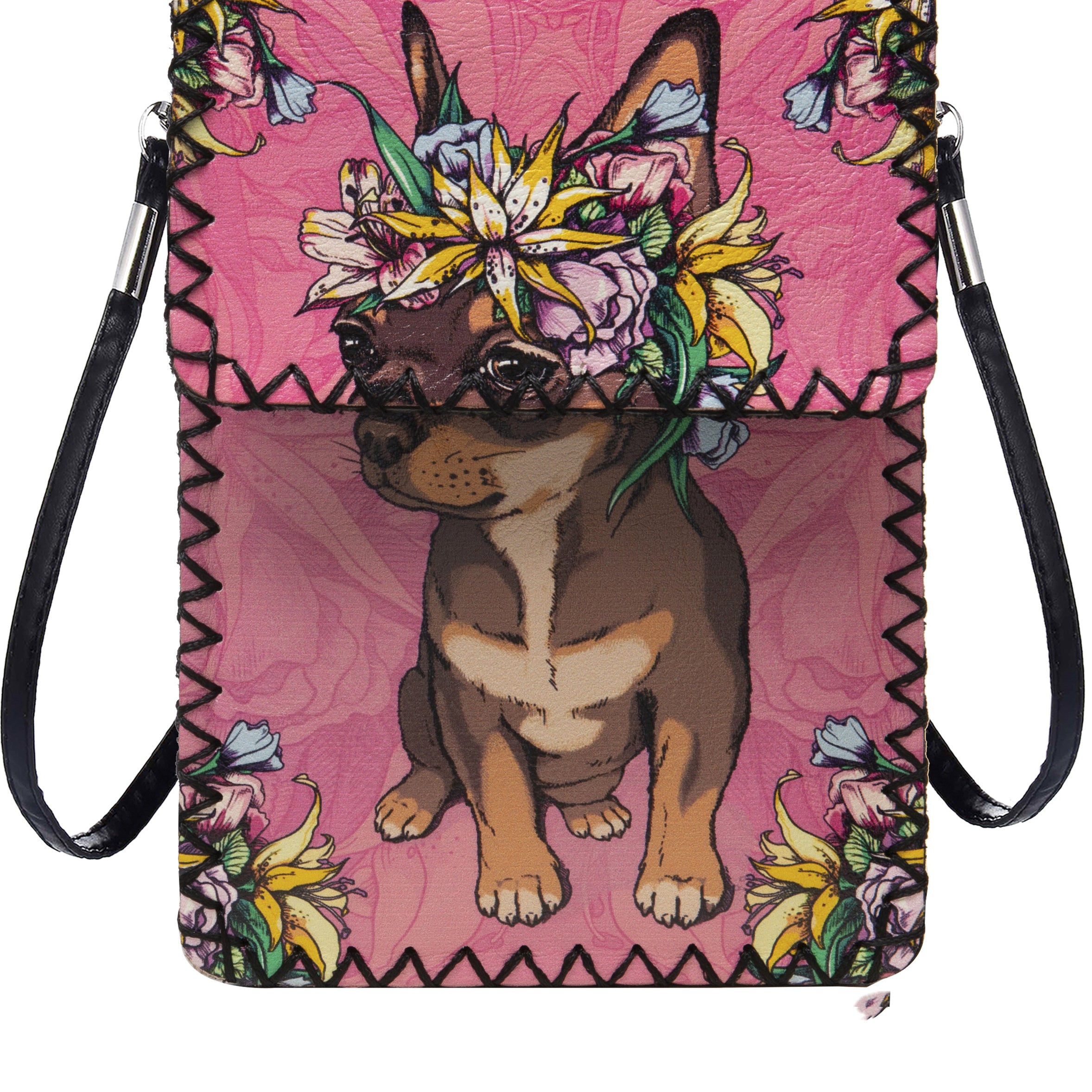Bolso bandolera con estampado de perro chihuahua HB0580 - N.º 151
