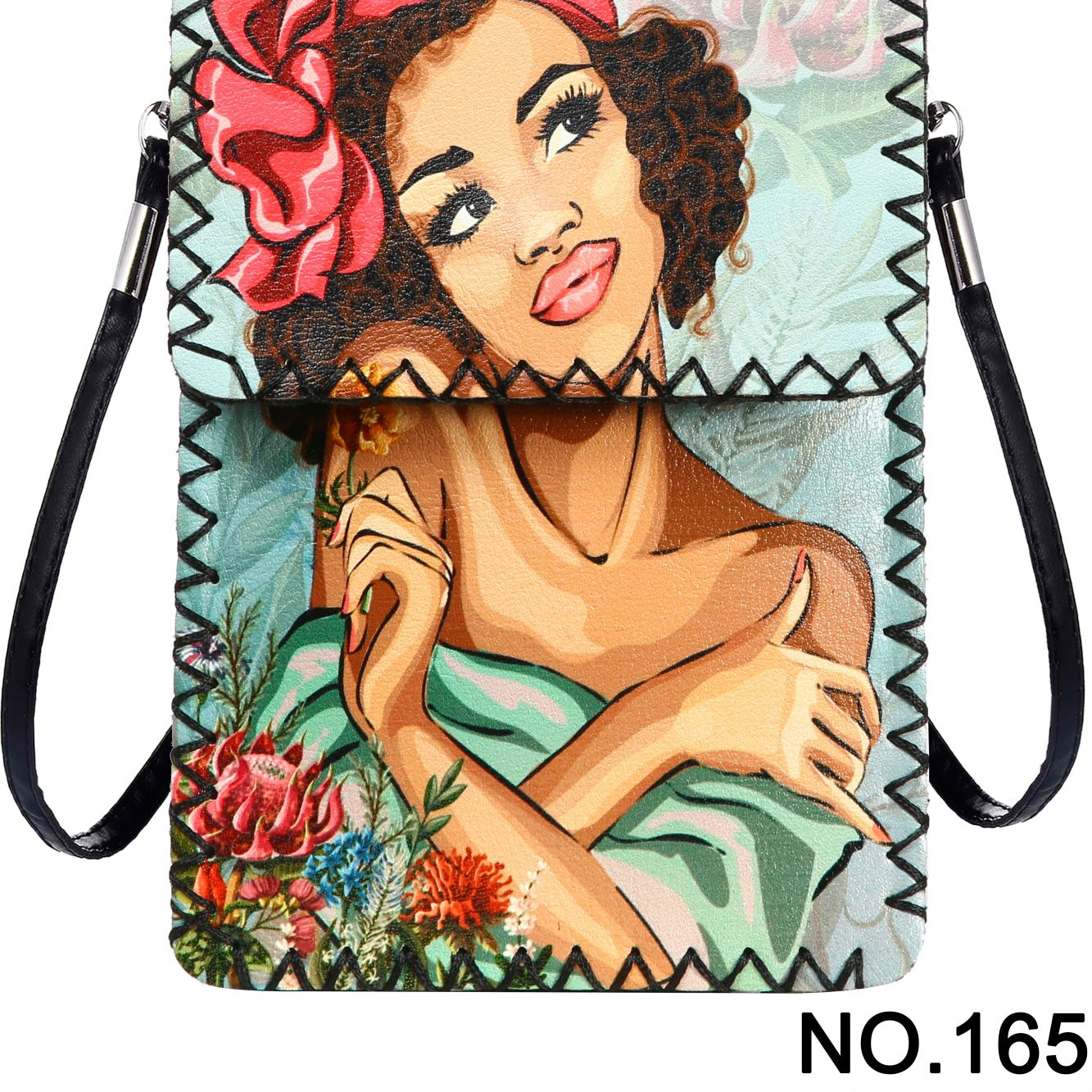 Art Girl Print Crossbody Bag HB0580-NO.165