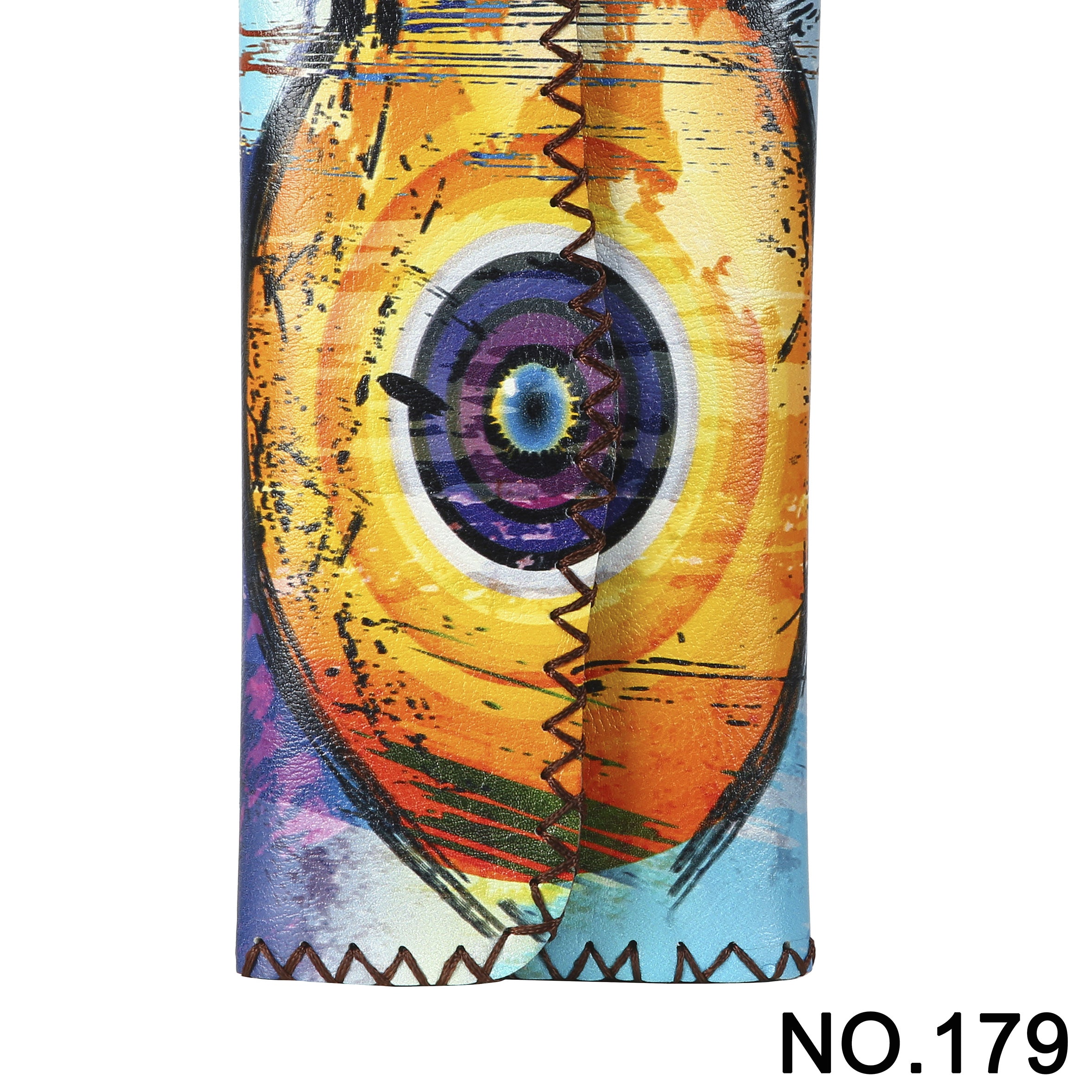 Evil Eye Print Hand Stitch Wallet HB0582-NO.179