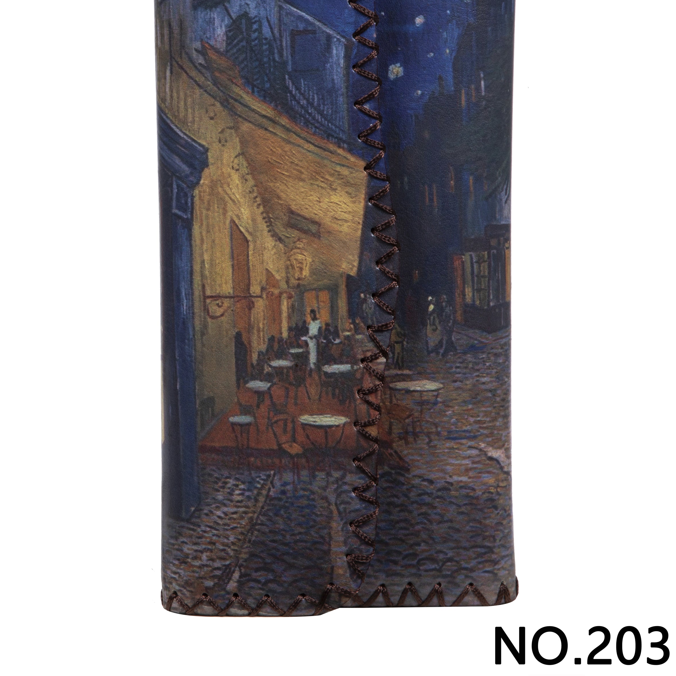 Cartera con estampado de terraza de café por la noche HB0582-NO.203