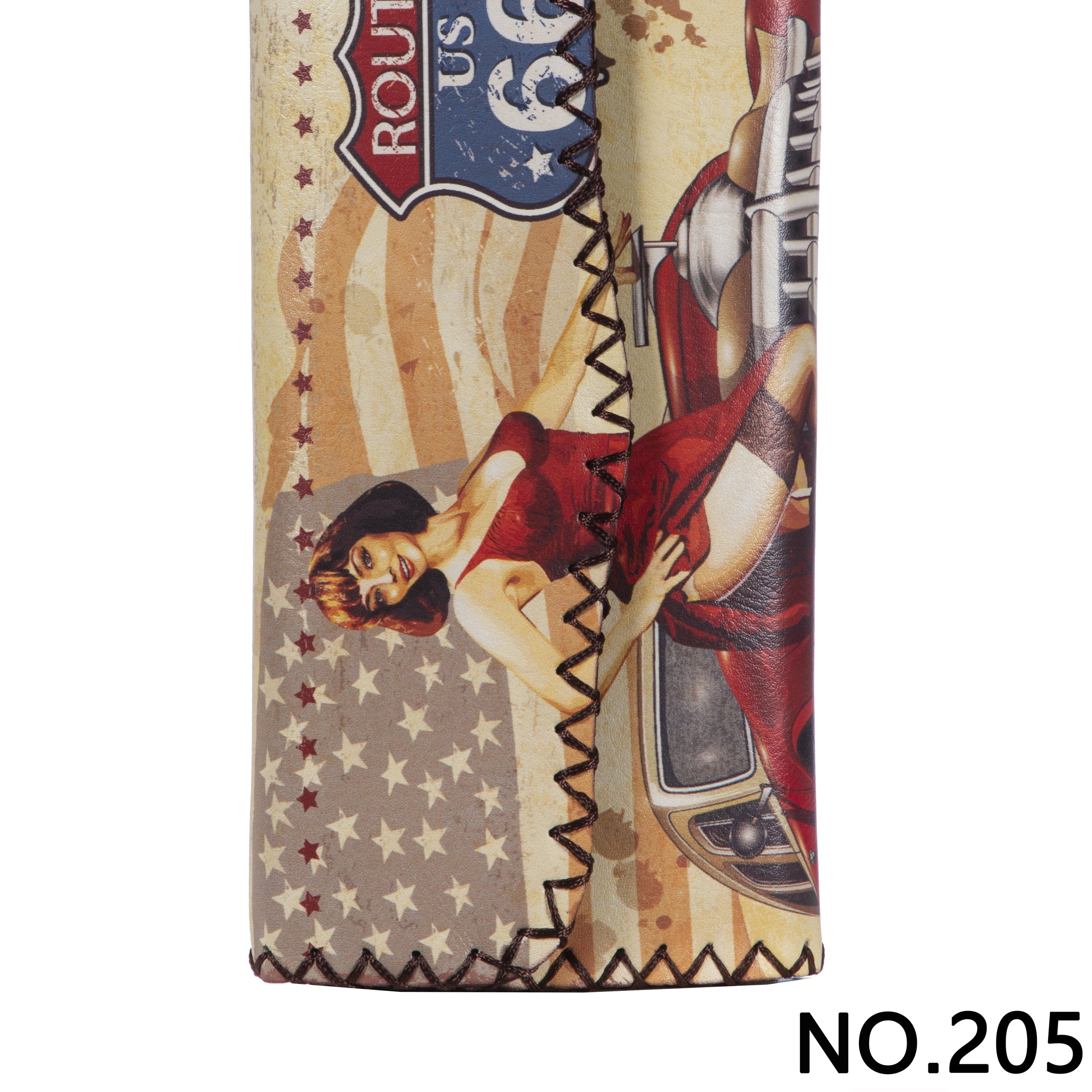 Route 66 Print Hand Stitch Wallet HB0582-NO.205