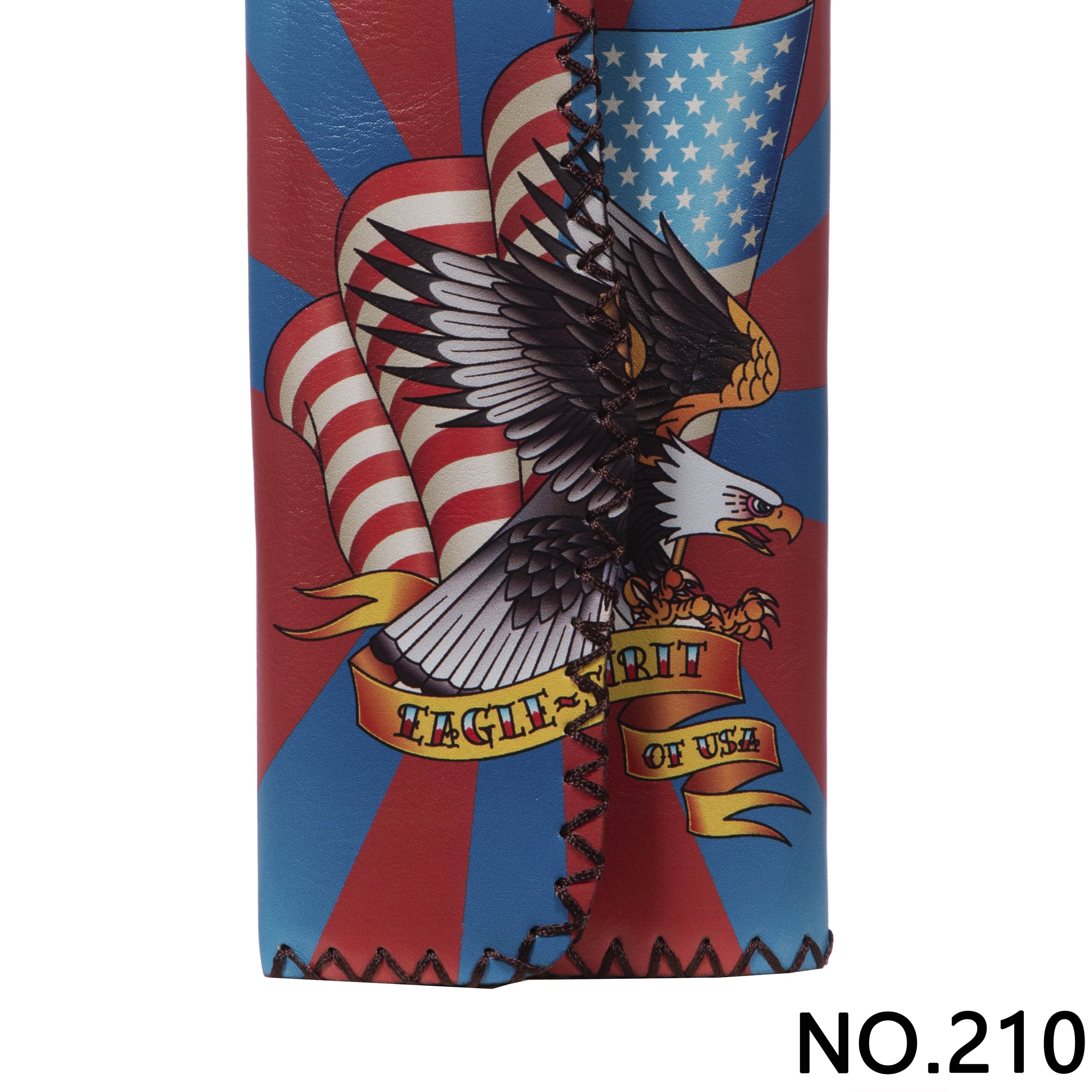Cartera con estampado de águila americana cosida a mano HB0582-NO.210