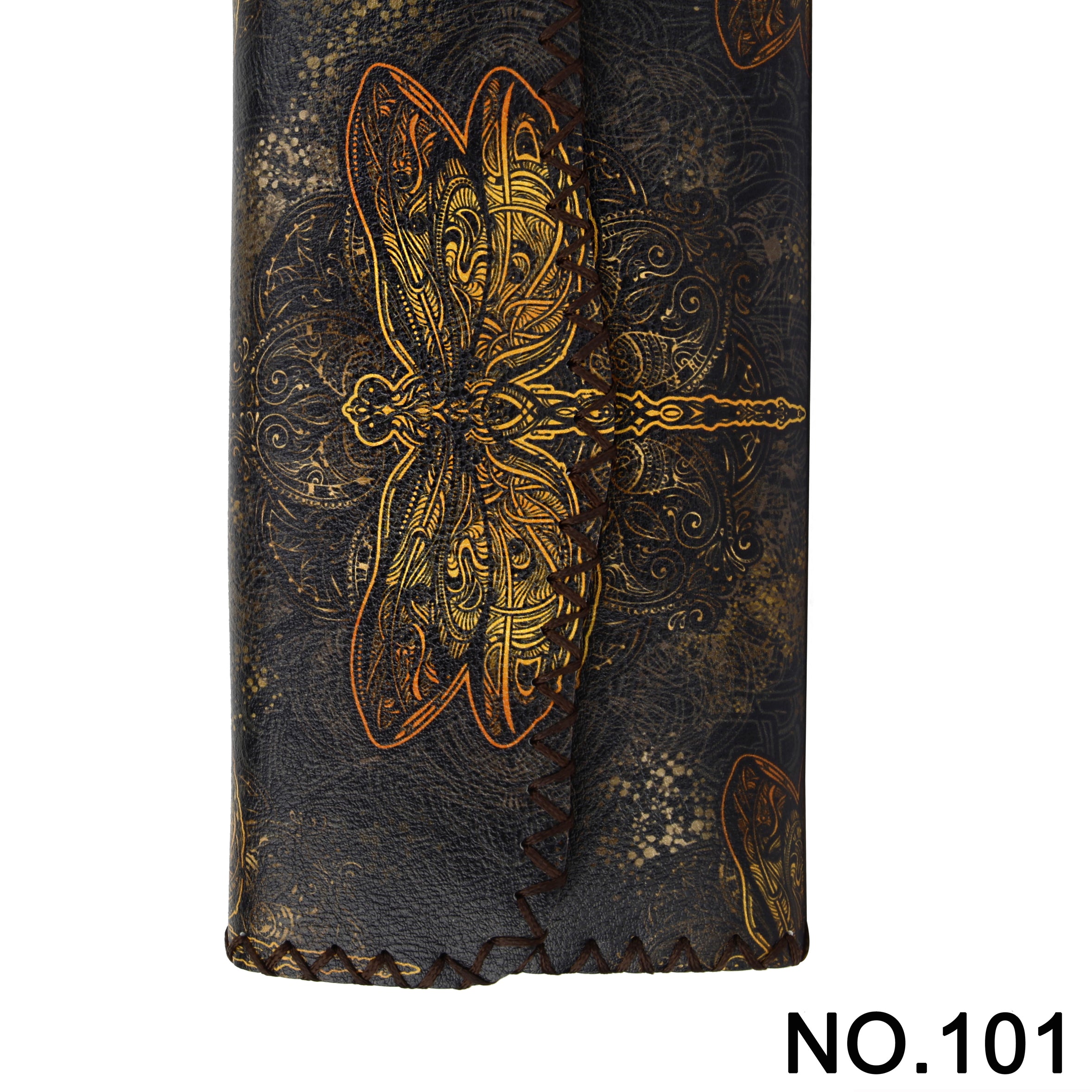 Dragonfly Print Hand Stitch Wallet HB0582 - NO.101
